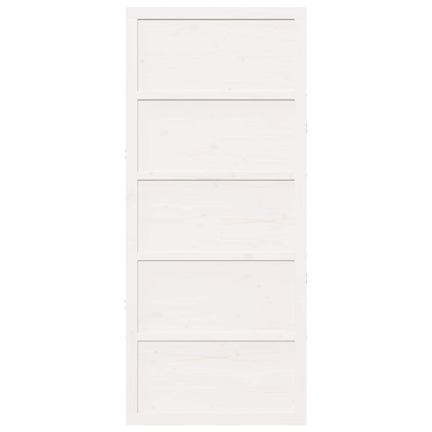 Istállóajtó Fehér 100 x 2,5 x 208 cm Tömör Fenyőfa