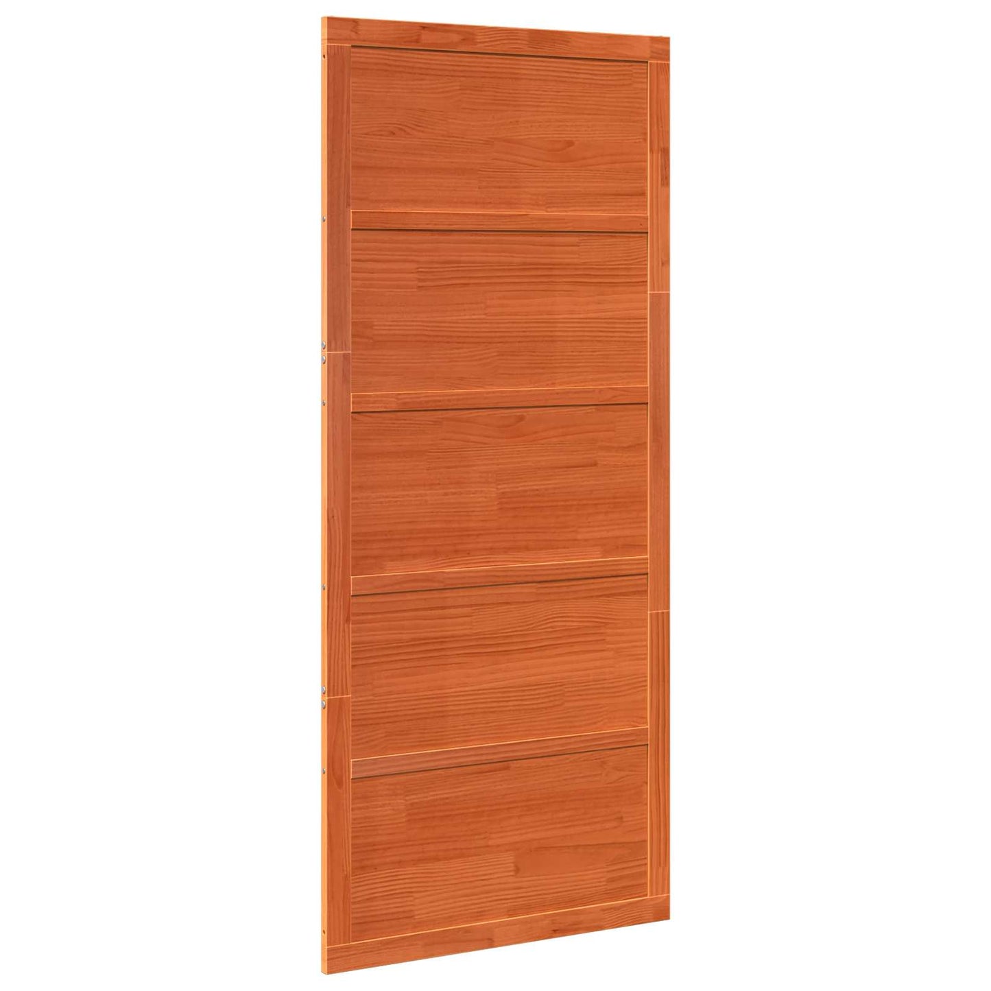 Istállóajtó Viaszbarna 80 x 2,5 x 208 cm Tömör Fenyőfa