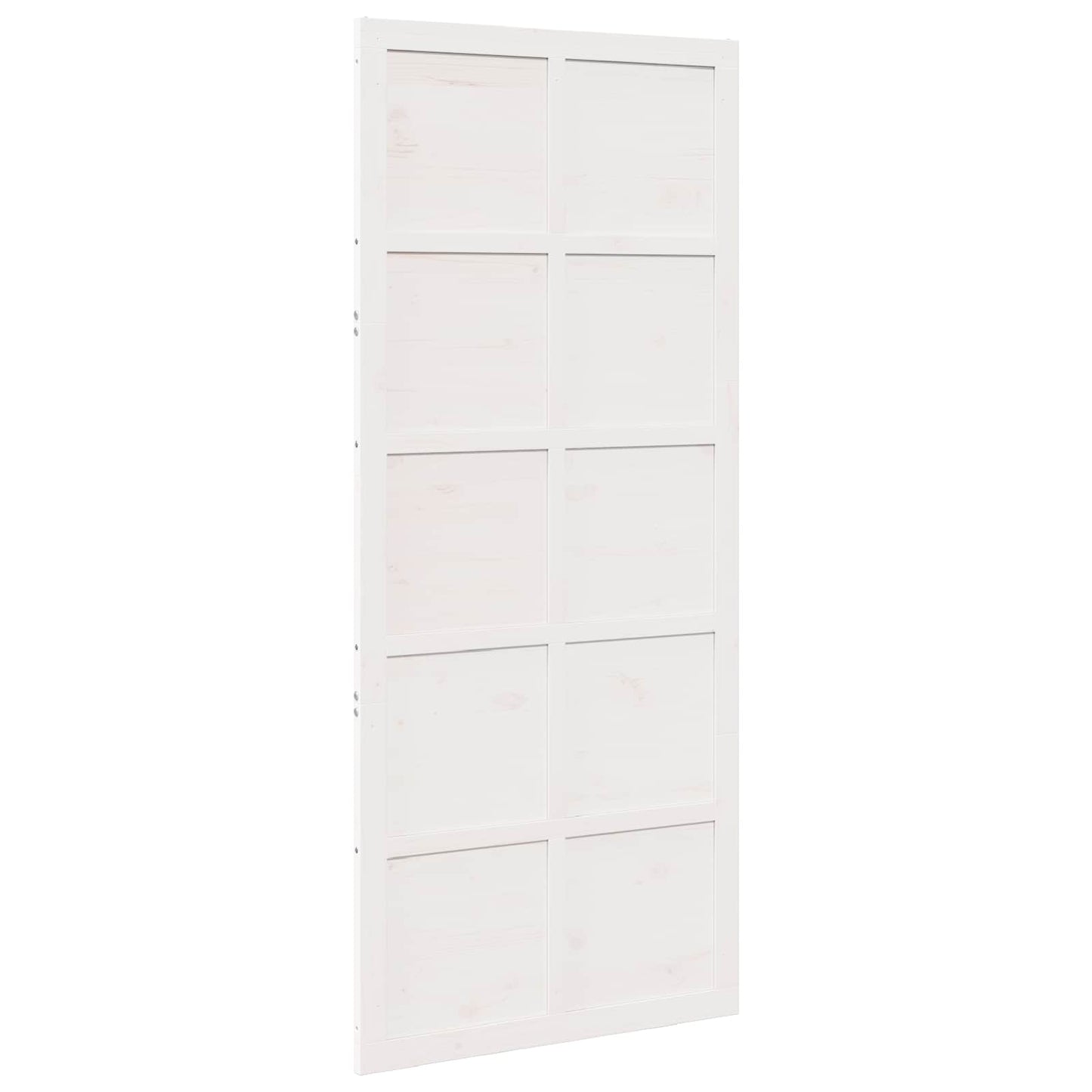 Istállóajtó Fehér 90 x 2,5 x 208 cm Tömör Fenyőfa