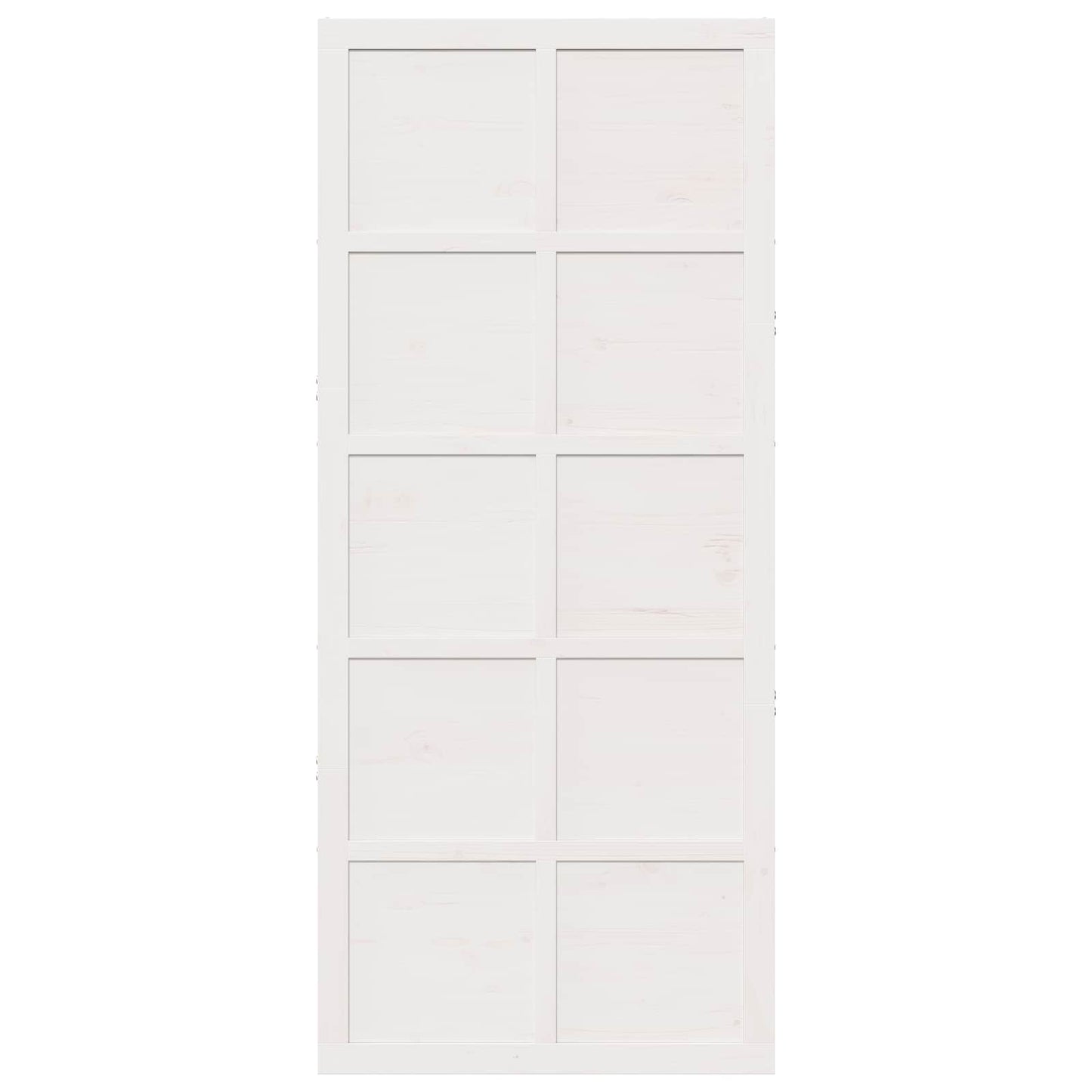Istállóajtó Fehér 90 x 2,5 x 208 cm Tömör Fenyőfa
