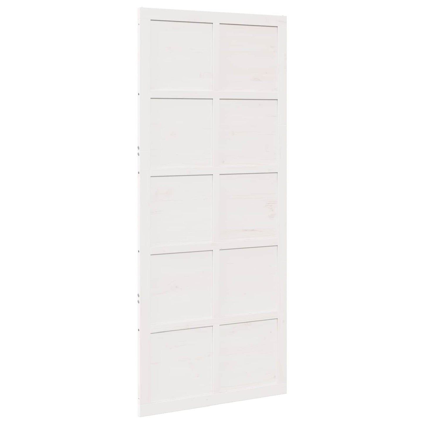 Istállóajtó Fehér 80 x 2,5 x 208 cm Tömör Fenyőfa