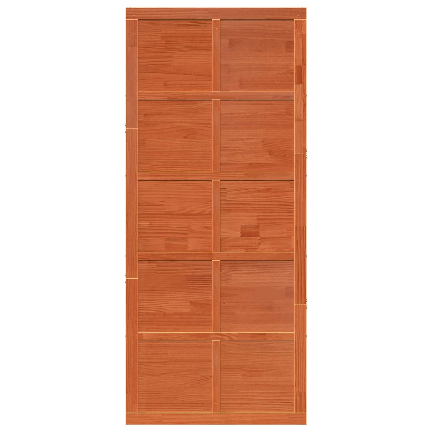 Istállóajtó Viaszbarna 80 x 2,5 x 208 cm Tömör Fenyőfa