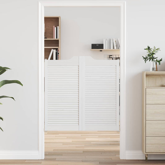 Lengő Ajtók Fehér 100 x 50 cm Tömör Fenyőfa