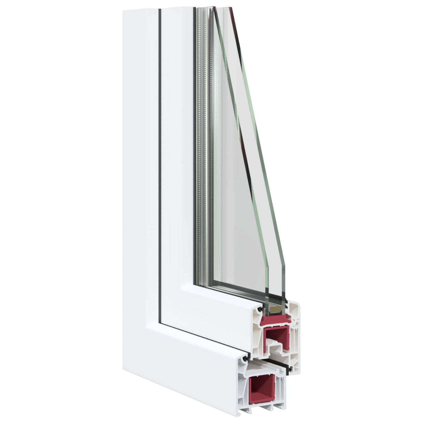 Dönthető és forgatható pinceablak RISOR 50 x 50 cm PVC és Üveg