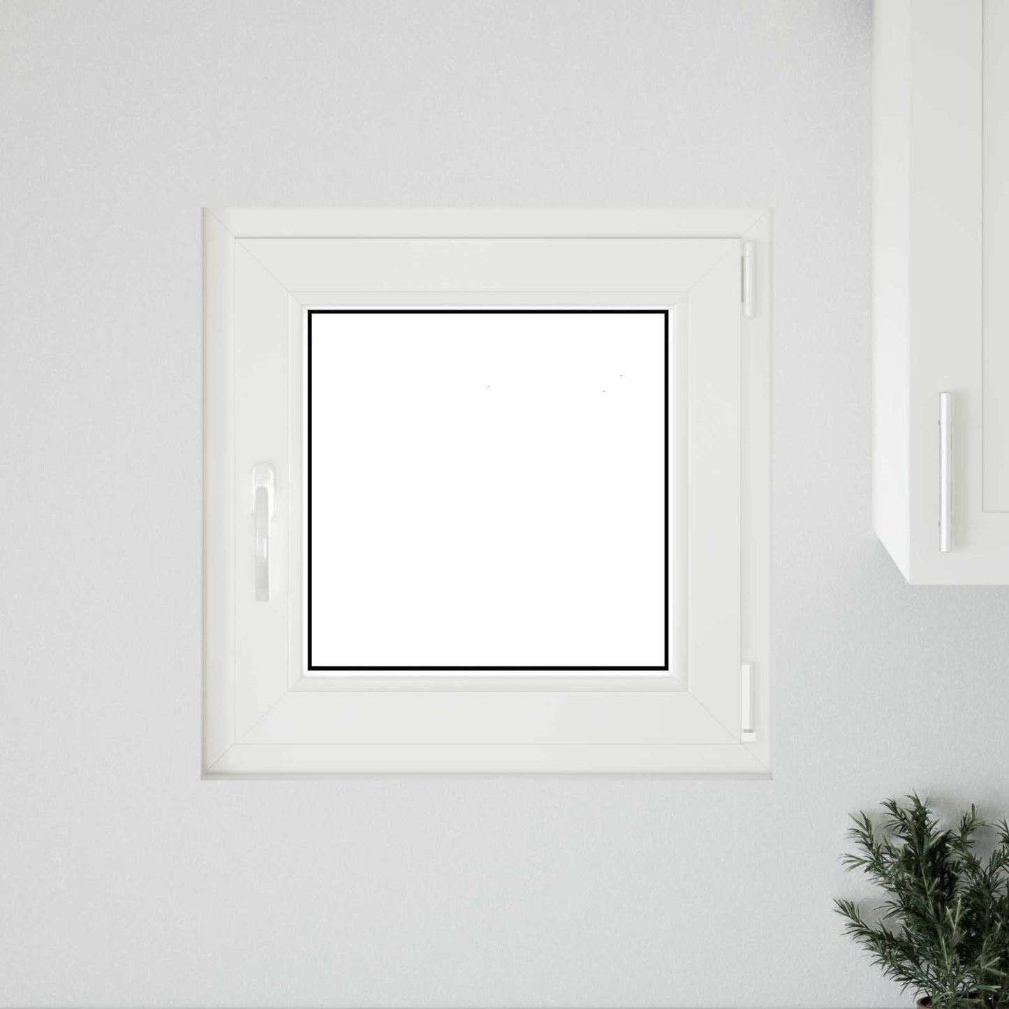 Dönthető és forgatható pinceablak RISOR 50 x 50 cm PVC és Üveg