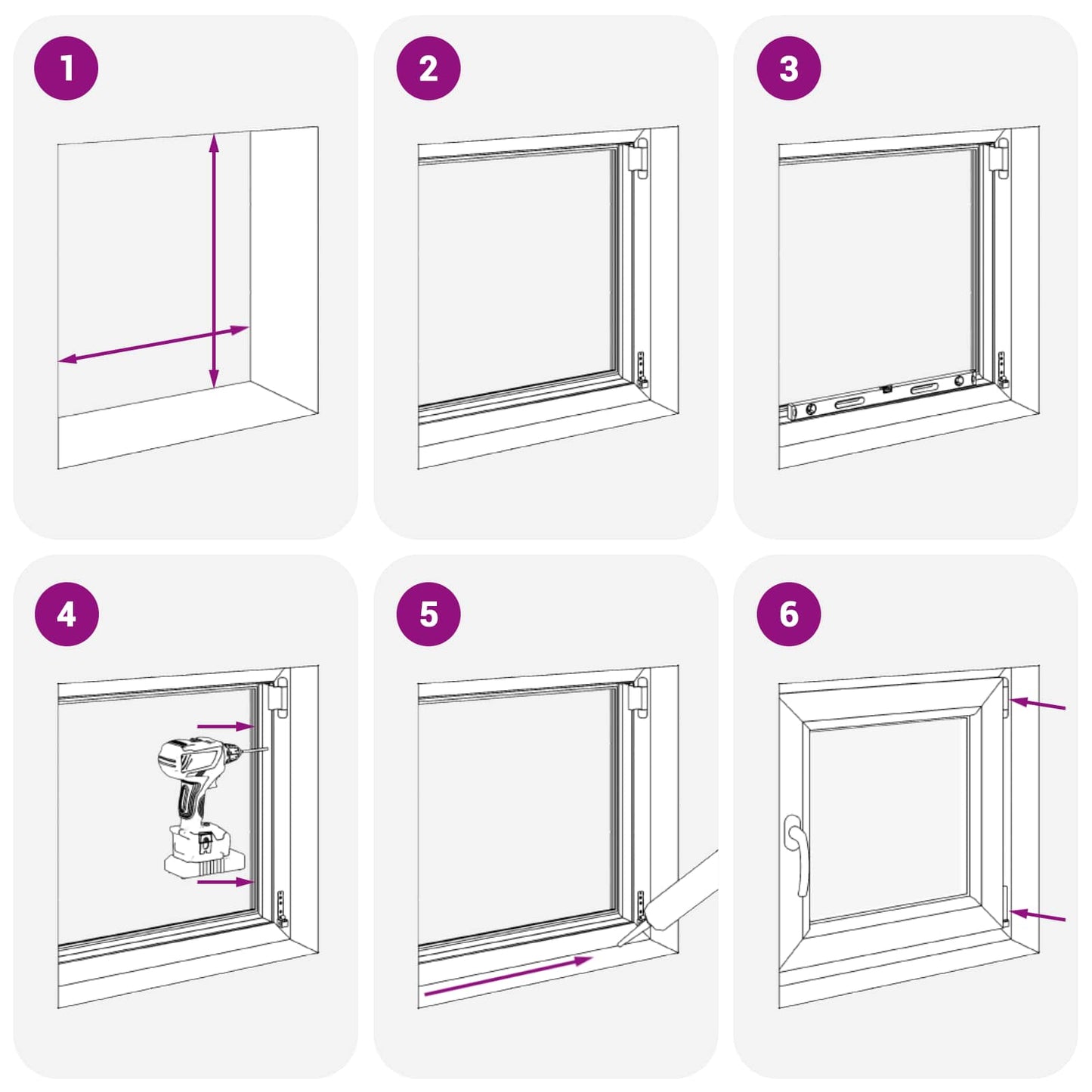Dönthető és forgatható pinceablak RISOR 50 x 50 cm PVC és Üveg