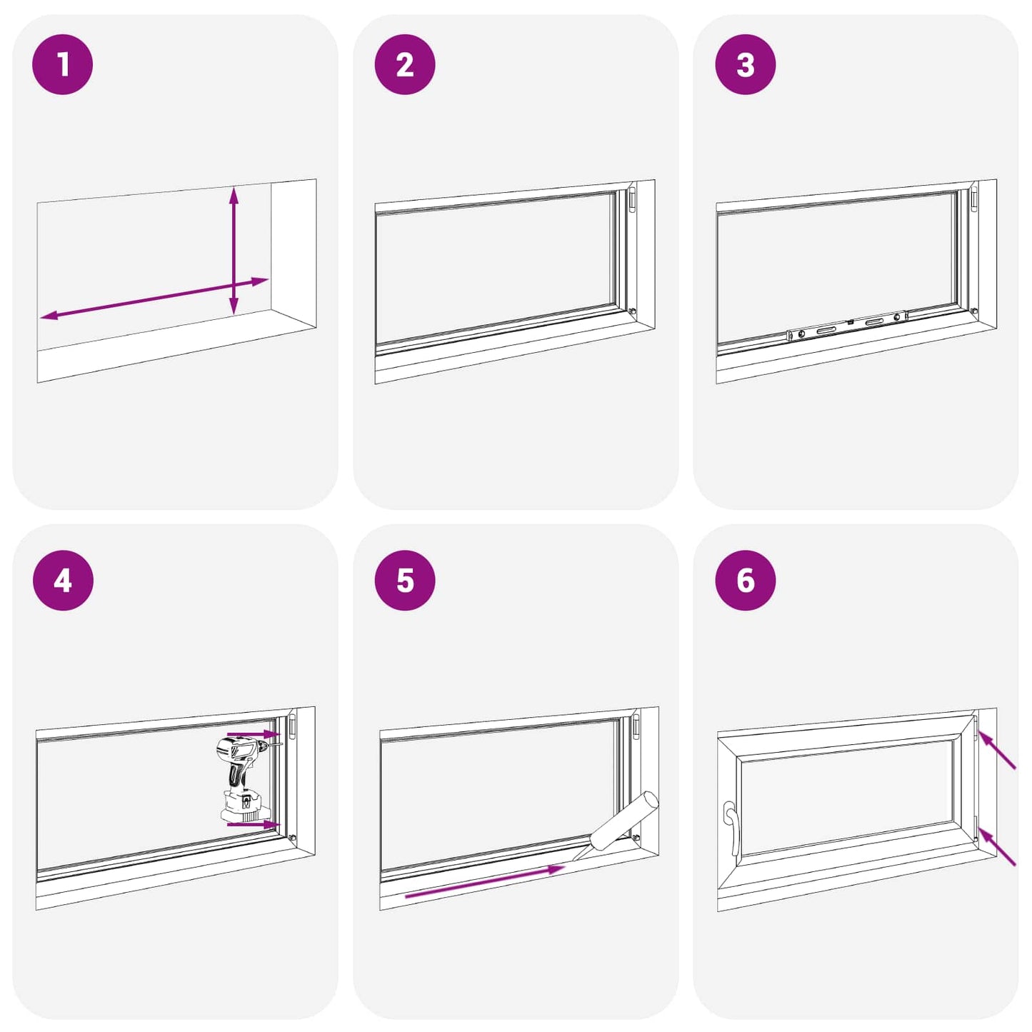 Dönthető és forgatható pinceablak RISOR 100 x 70 cm