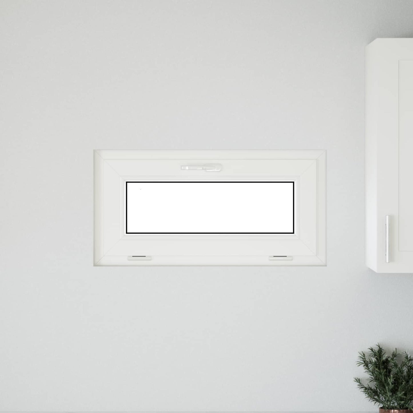 Pinceablak RISOR 80 x 40 cm PVC és átlátszó síküveg
