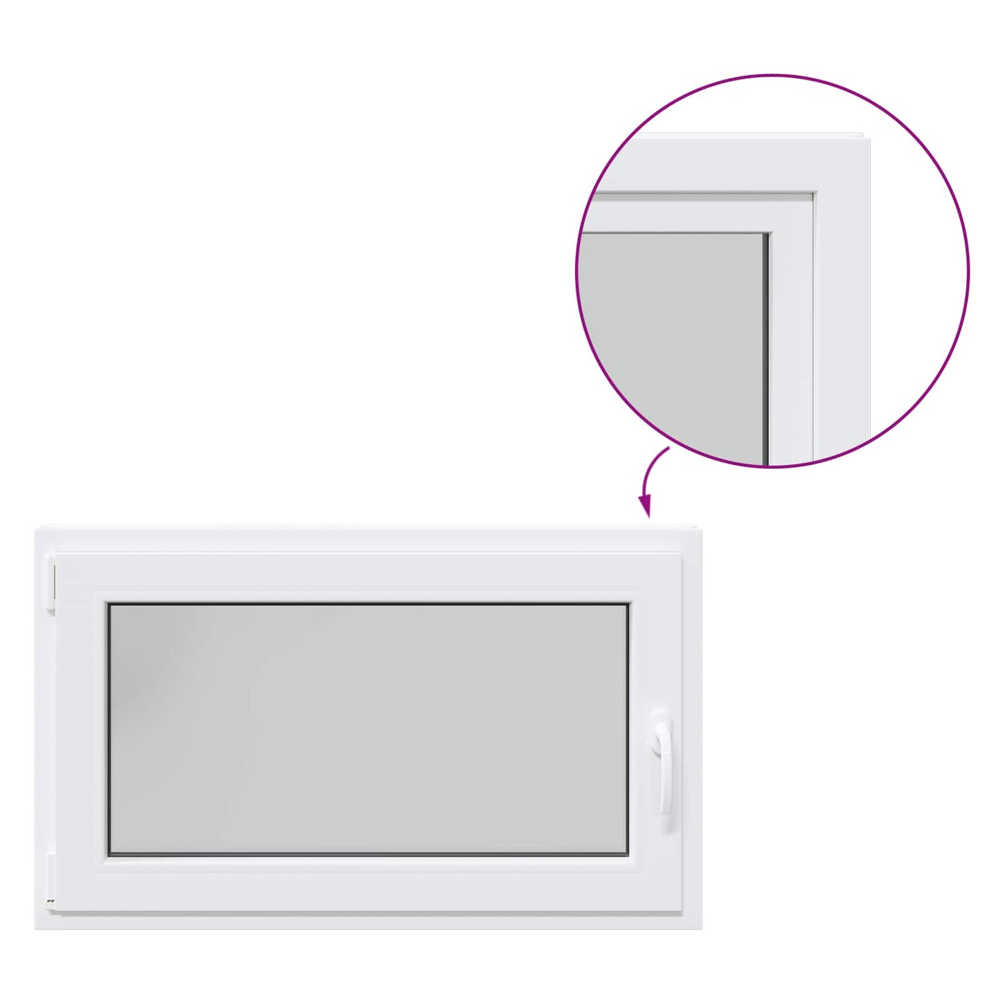 Dönthető és forgatható pinceablak RISOR 100 x 70 cm
