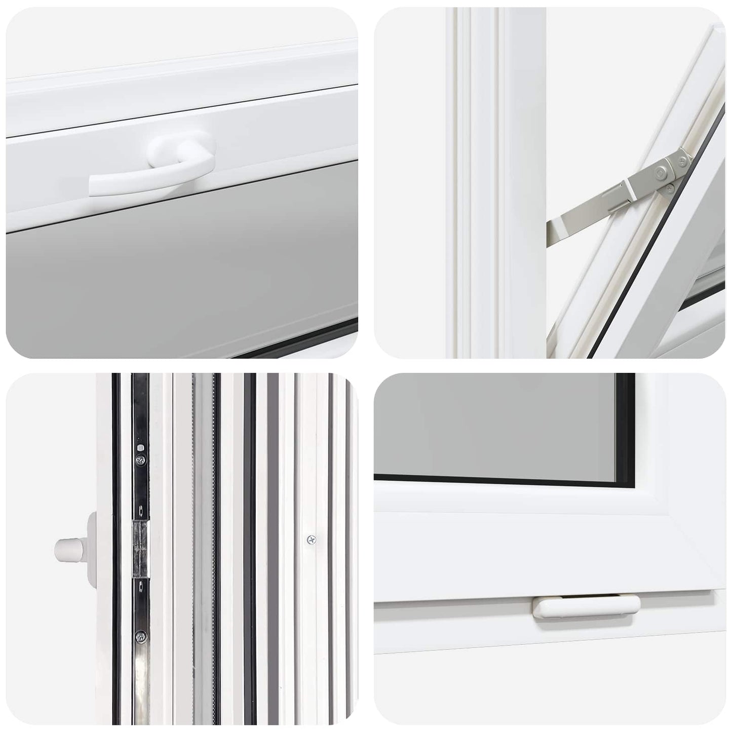Pinceablak RISOR 90 x 40 cm PVC és átlátszó síküveg