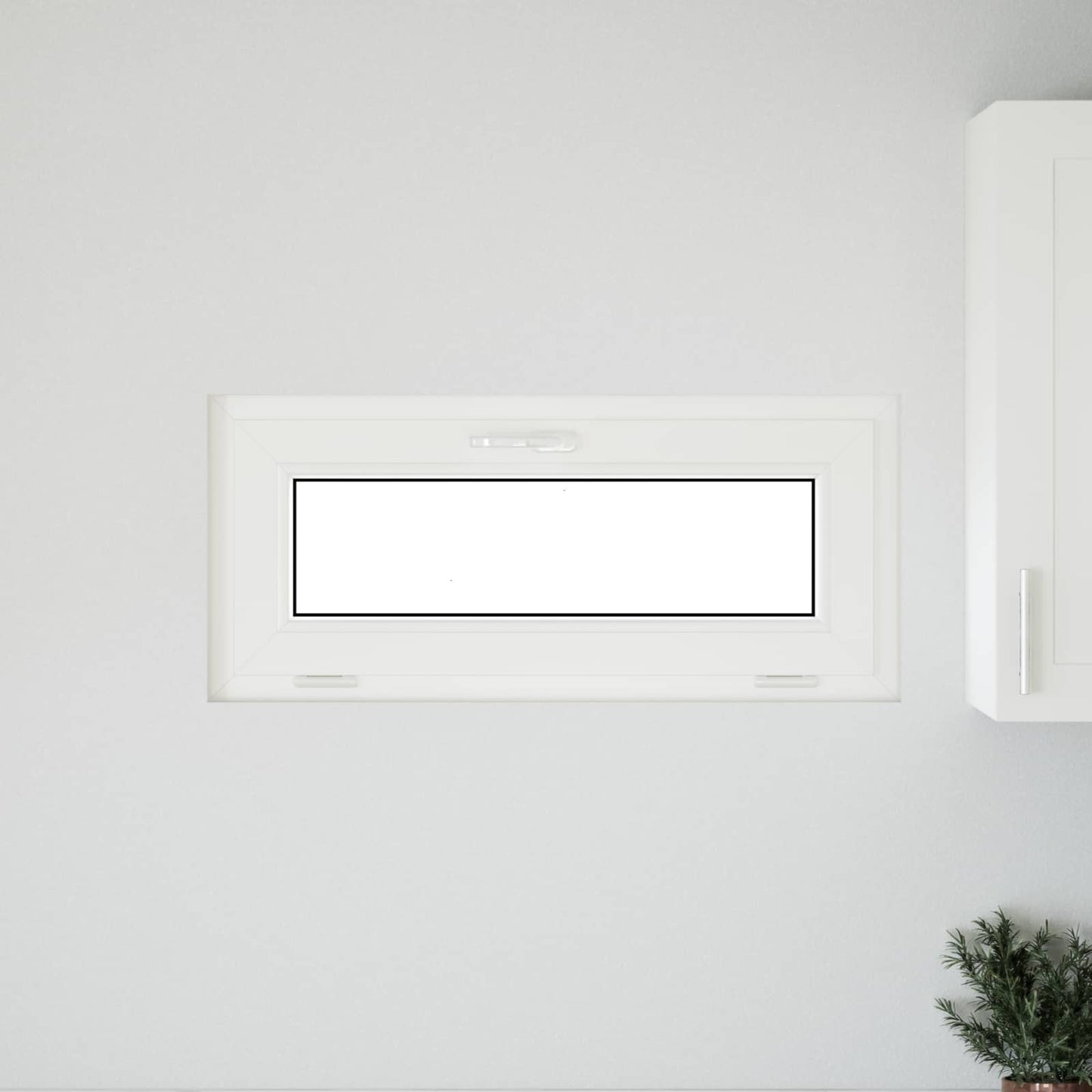 Pinceablak RISOR 90 x 40 cm PVC és átlátszó síküveg