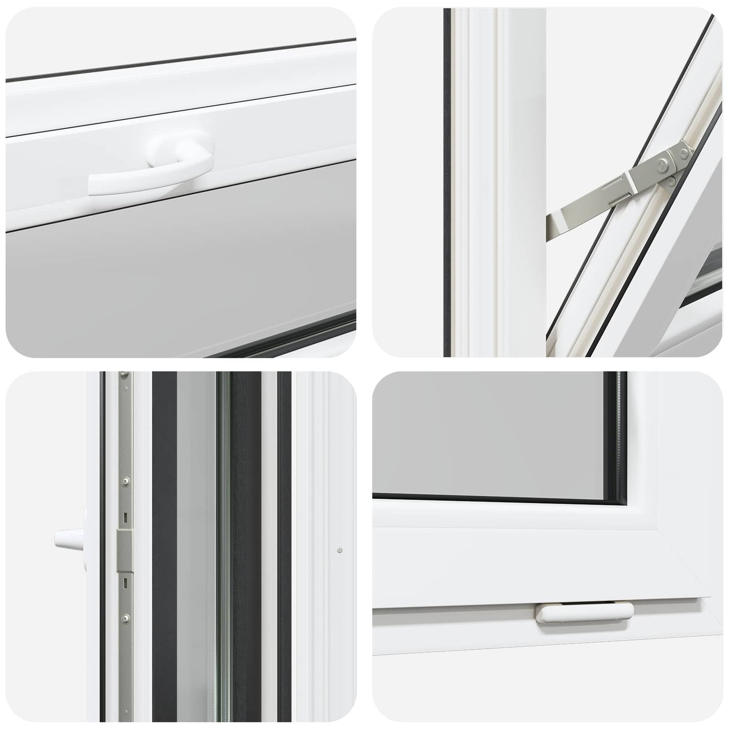 Pinceablak RISOR 100 x 40 cm PVC és átlátszó síküveg