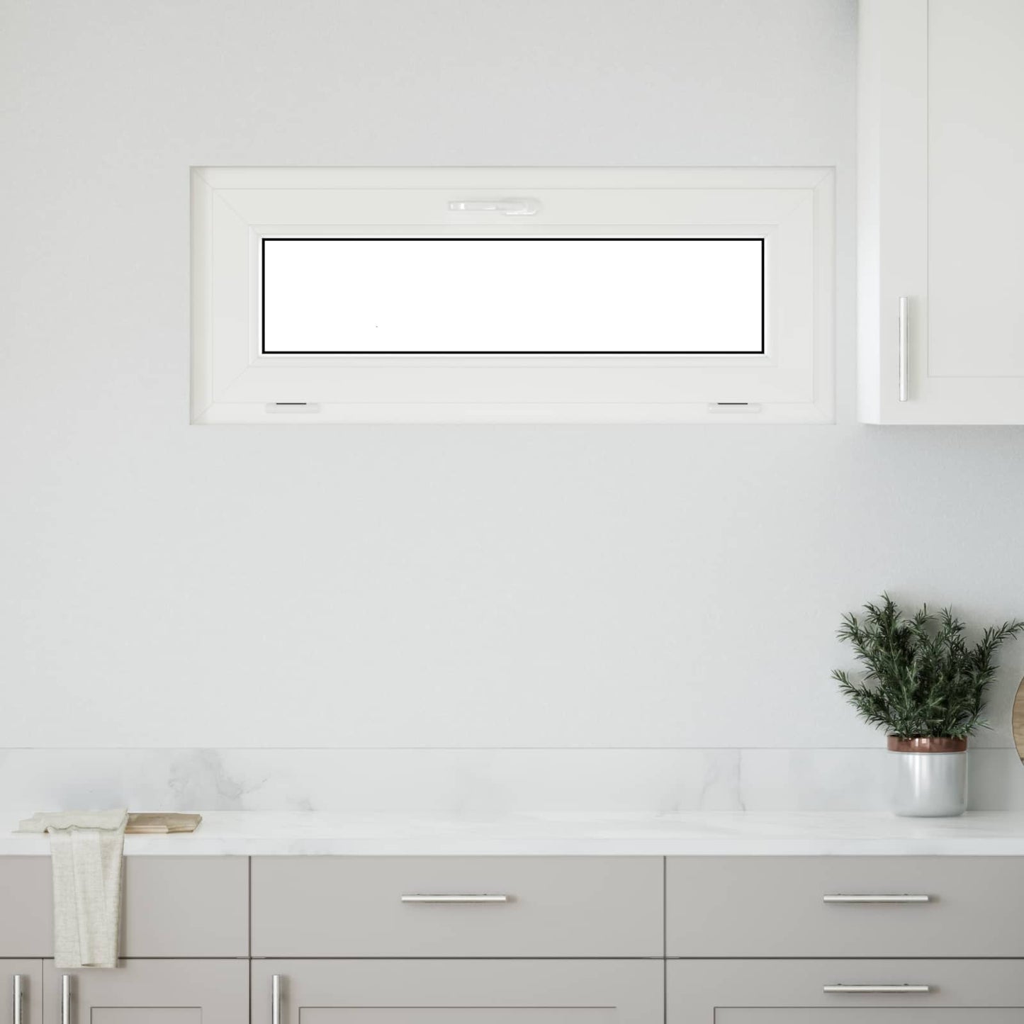 Pinceablak RISOR 100 x 40 cm PVC és átlátszó síküveg