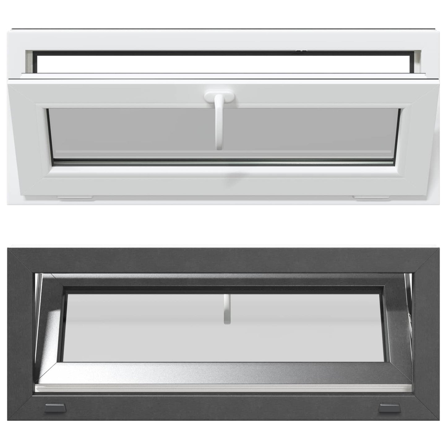 Pinceablak RISOR 100 x 40 cm PVC és átlátszó síküveg