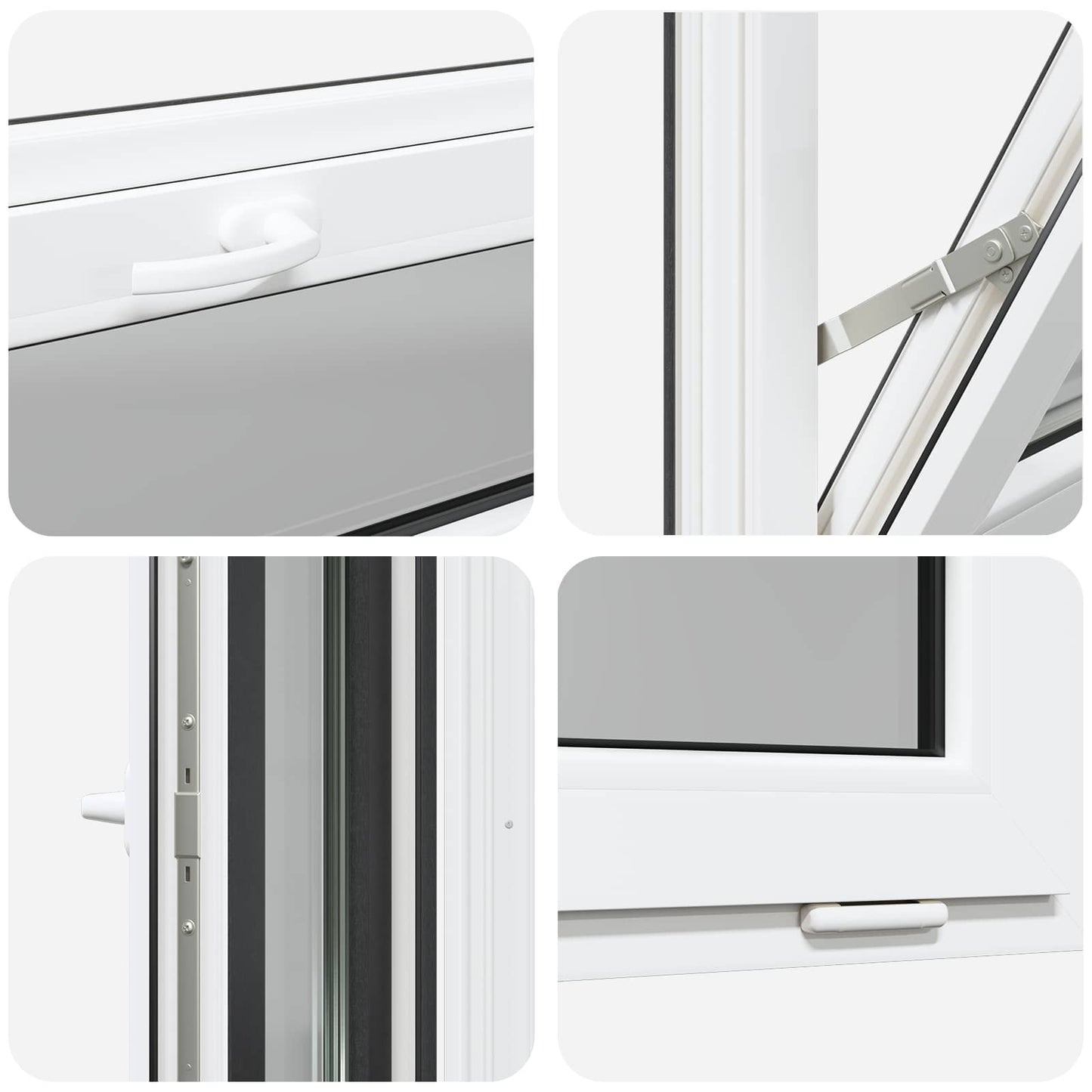 Pinceablak RISOR 90 x 40 cm PVC és átlátszó síküveg