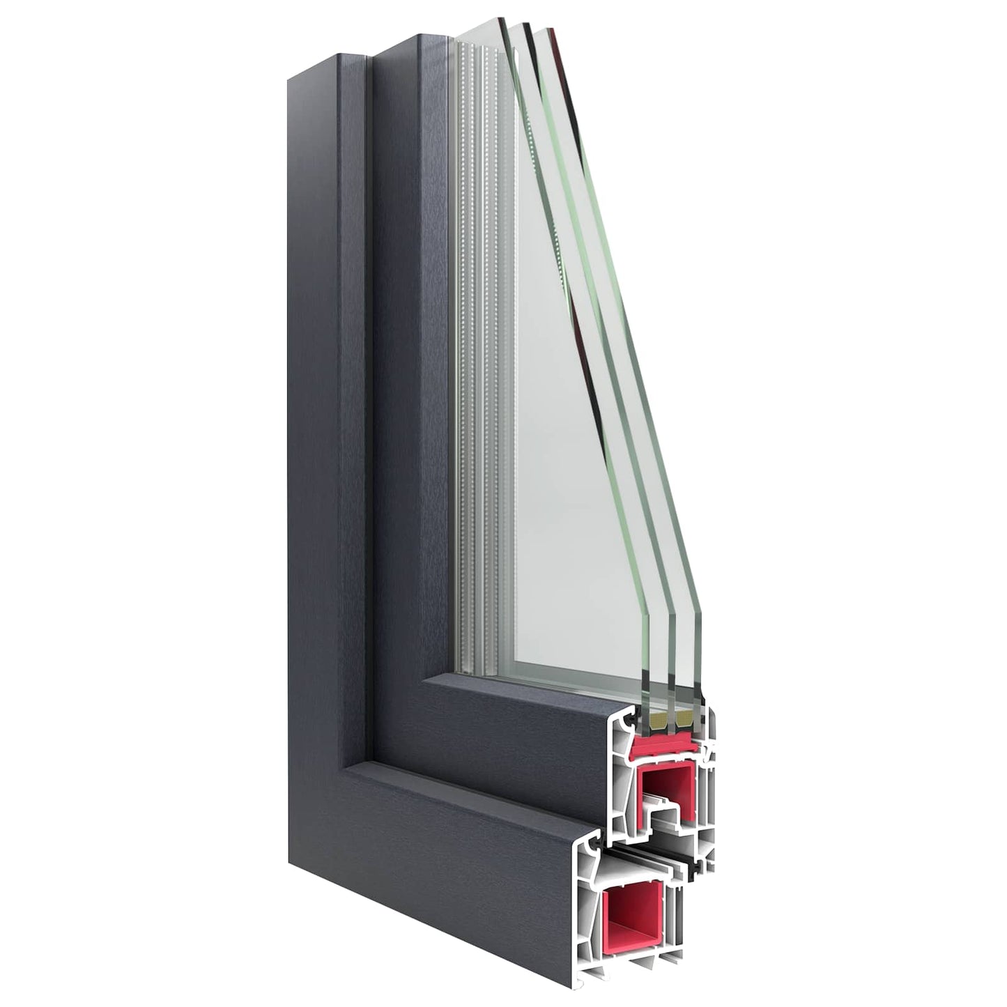 Pinceablak RISOR 90 x 40 cm PVC és átlátszó síküveg