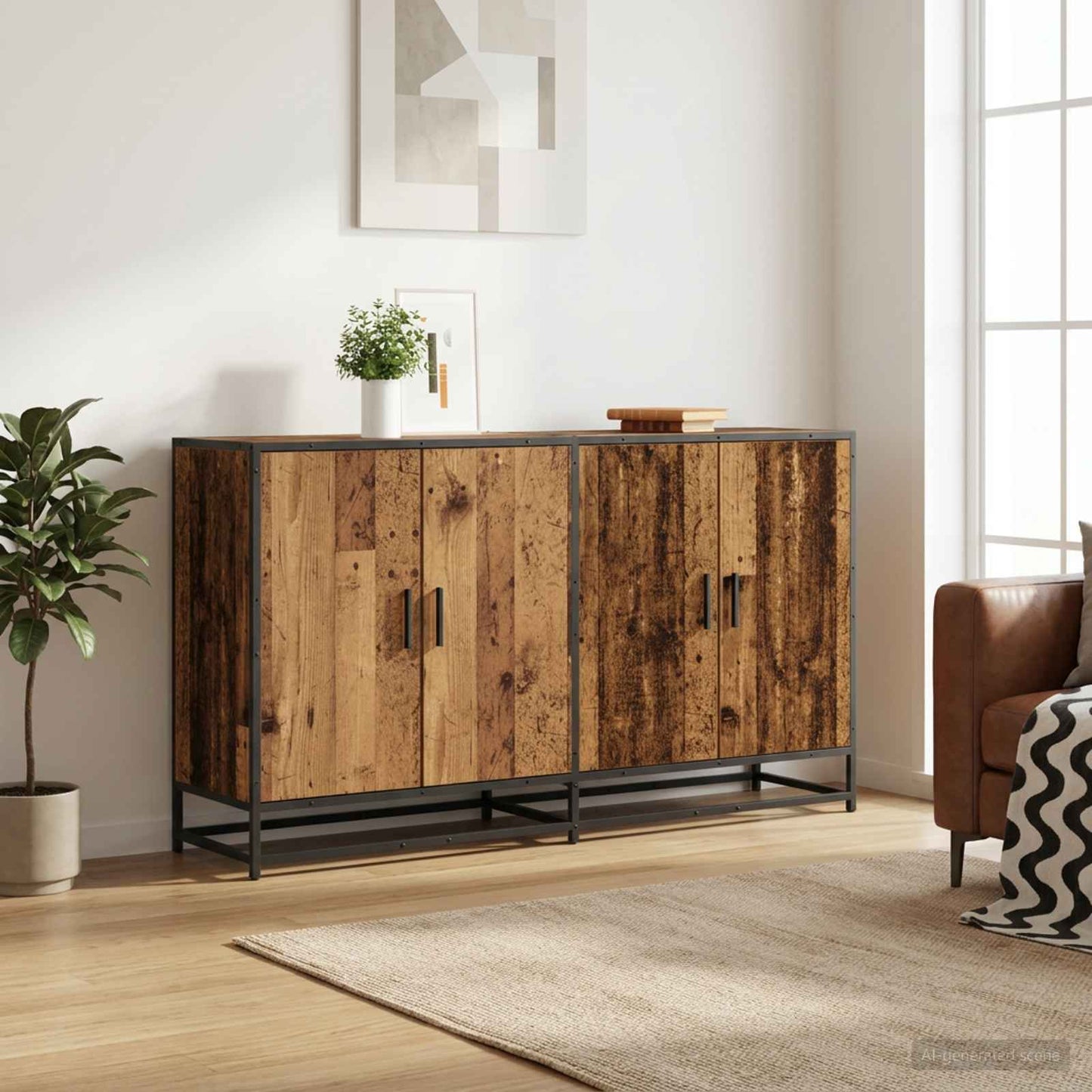 Széf Antik Fa 134 x 35 x 76 cm Szerelt Fa