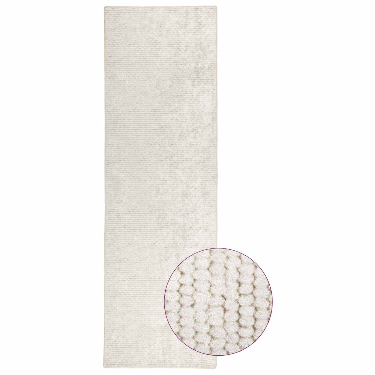 Szőnyeg Krémszínű 80 x 150 cm 100% poliészter 3 mm