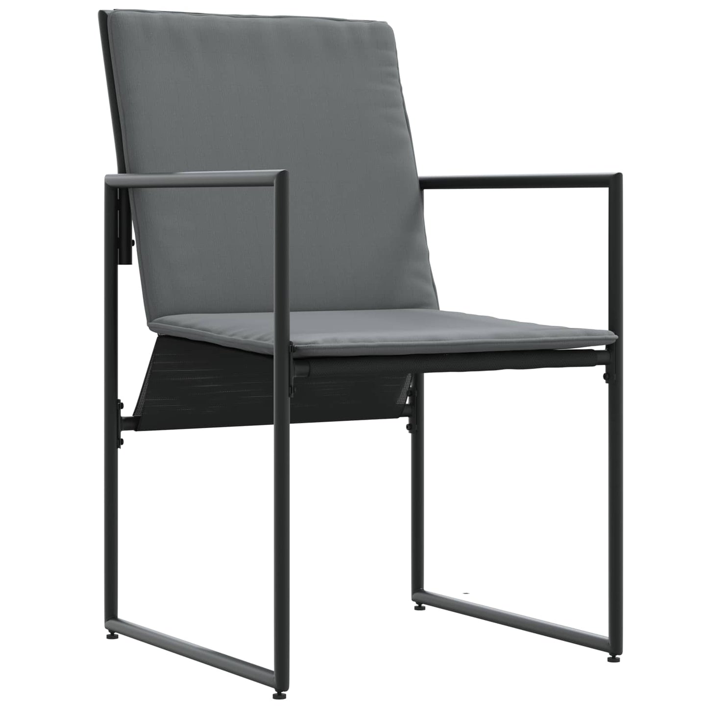 Kert étkező szett 5 pcs Fekete és Antracit 140 x 70 x 73 cm