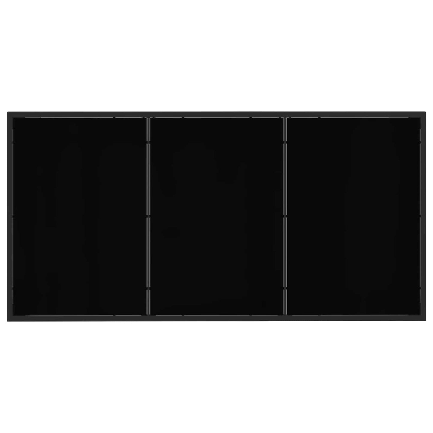 Kert étkező szett 9 pcs Fekete és Antracit 160 x 80 x 73 cm