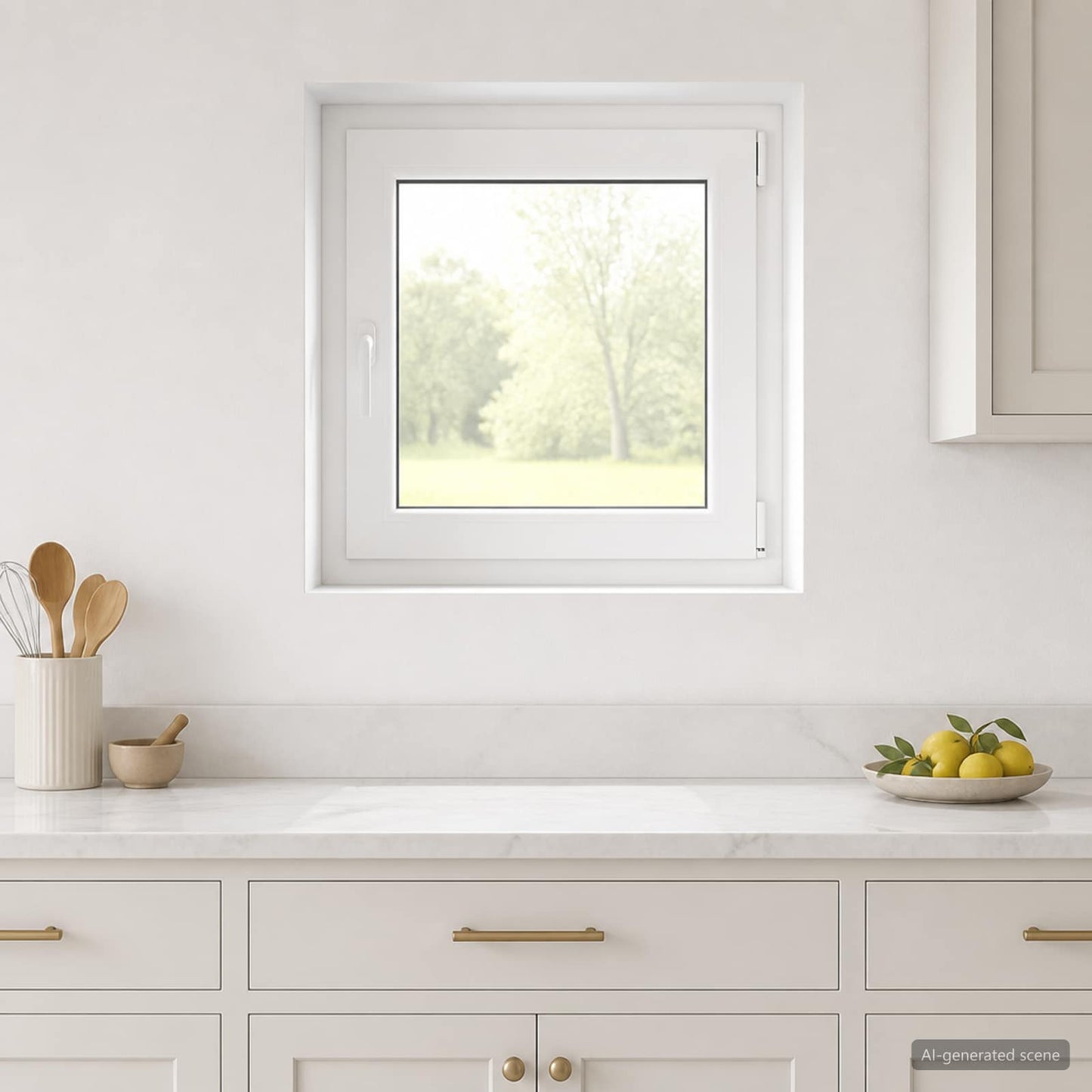 Pinceablak RISOR 70 x 70 cm PVC és Üveg