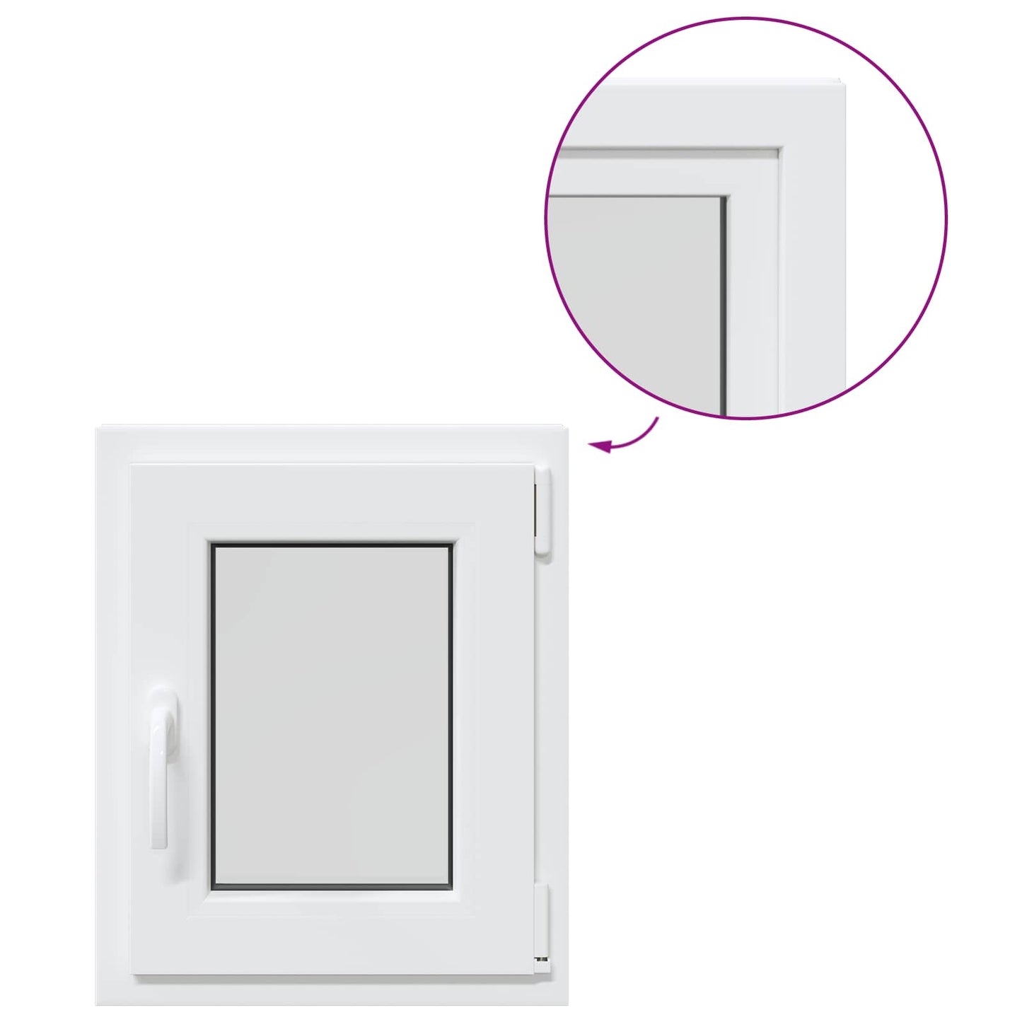 Pinceablak RISOR 40 x 50 cm PVC és Üveg