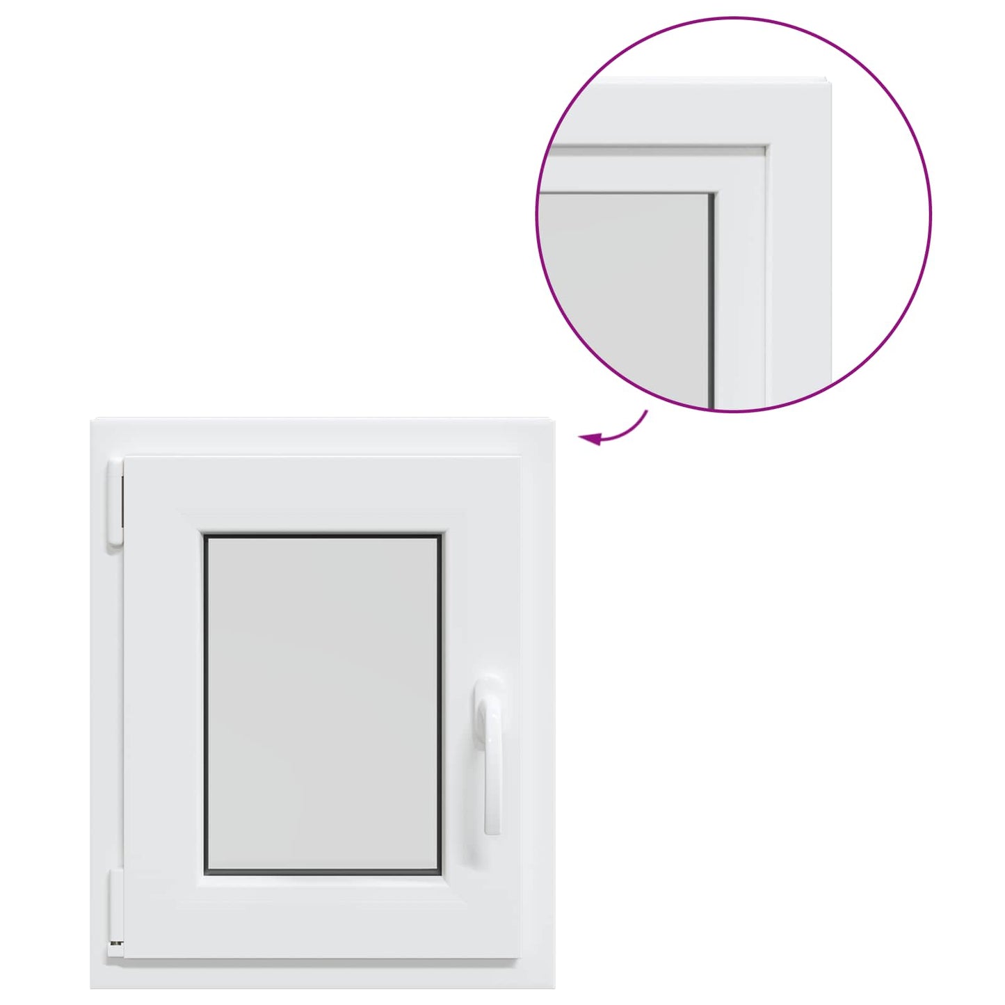 Pinceablak RISOR 40 x 50 cm PVC és Üveg