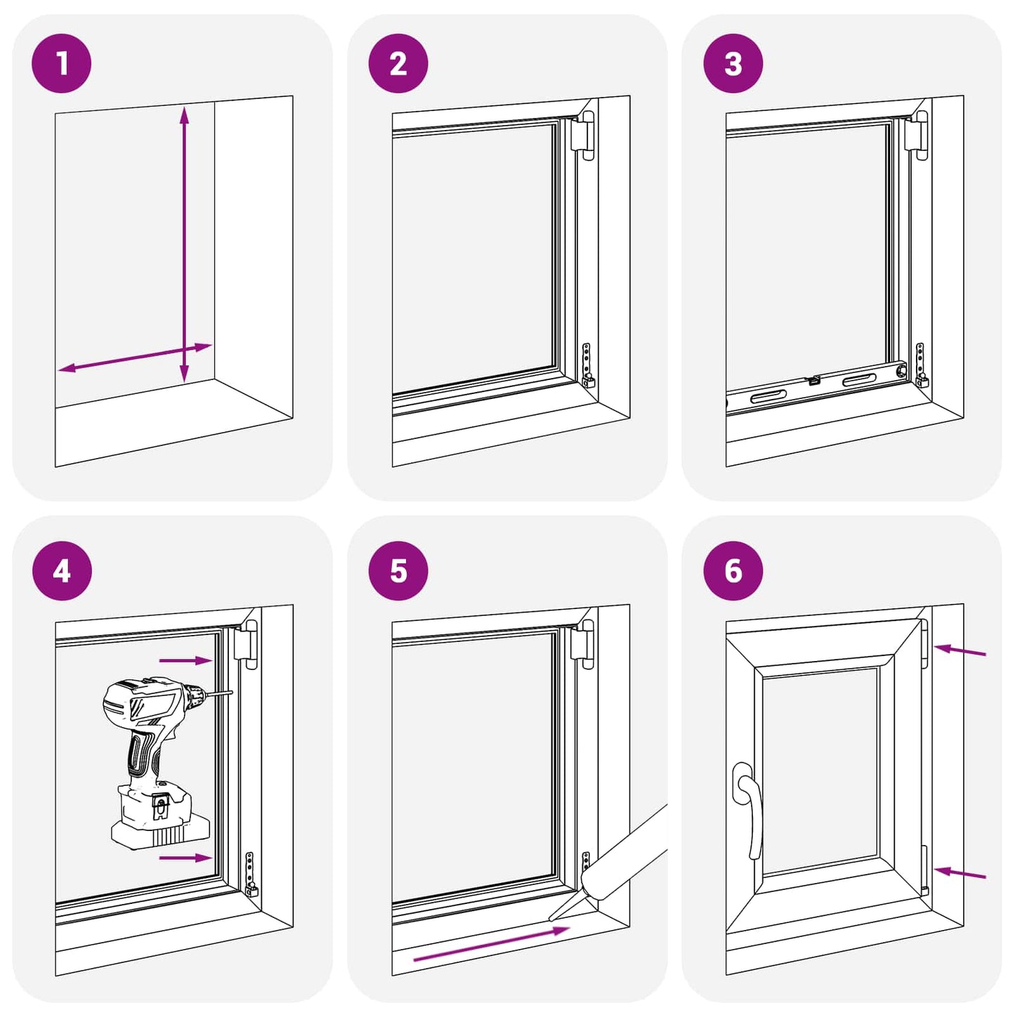 Pinceablak RISOR 50 x 55 cm PVC és Üveg