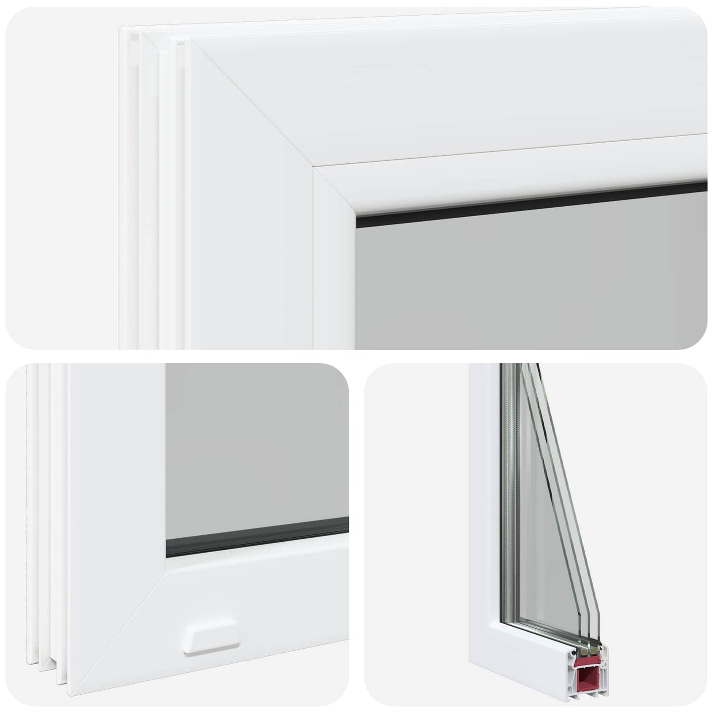 Pince ablak RISOR 30 x 45 cm PVC és Üveg