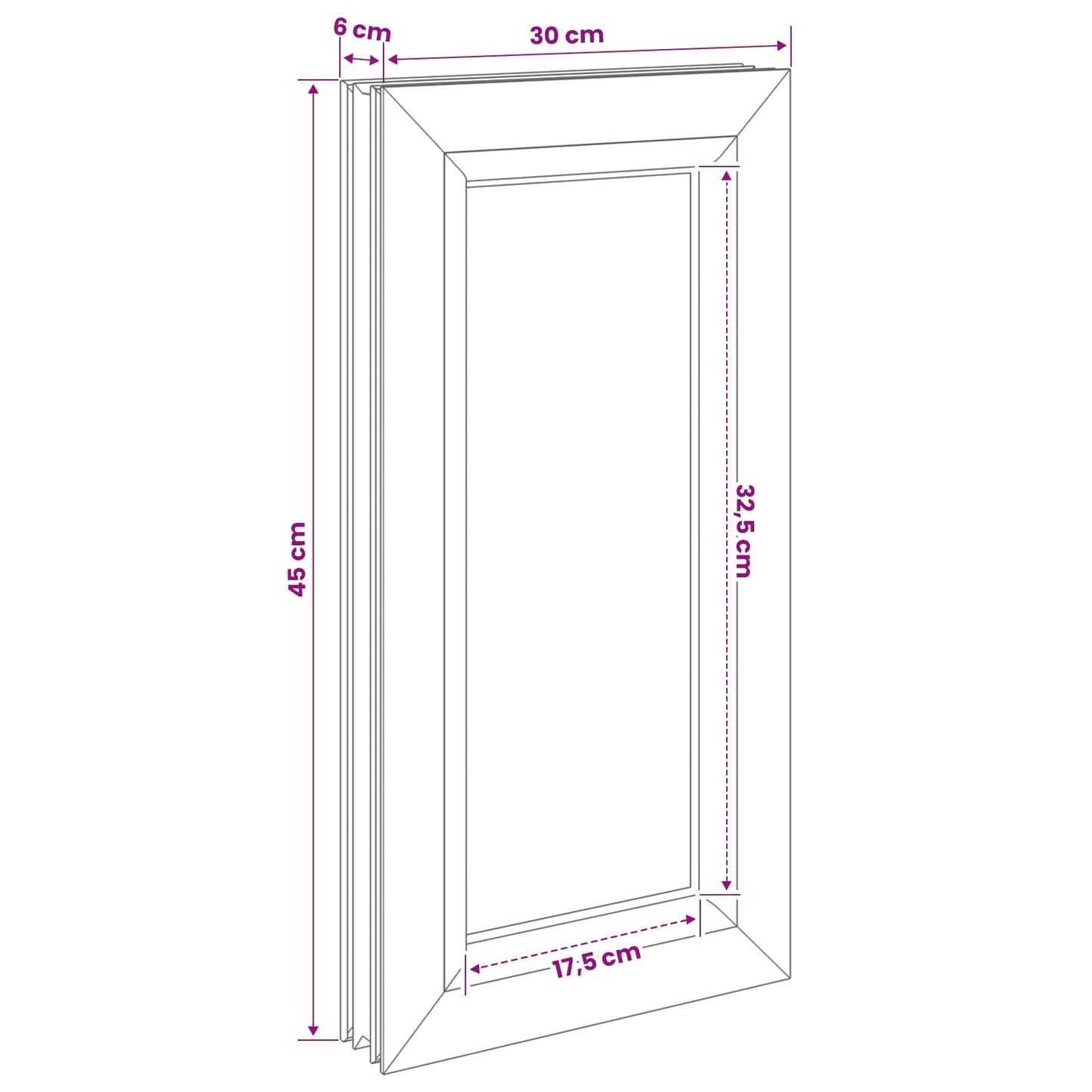 Pince ablak RISOR 30 x 45 cm PVC és Üveg