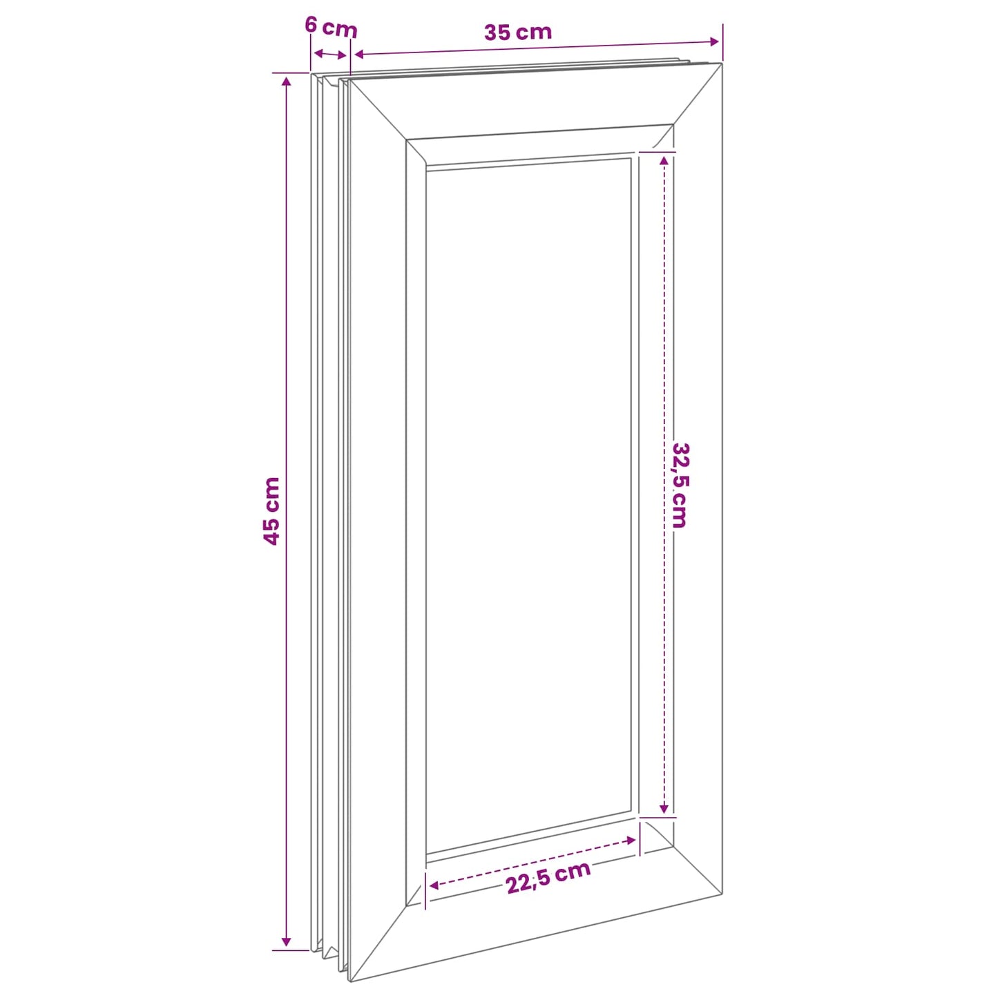 Pince ablak RISOR 35 x 45 cm PVC és Üveg