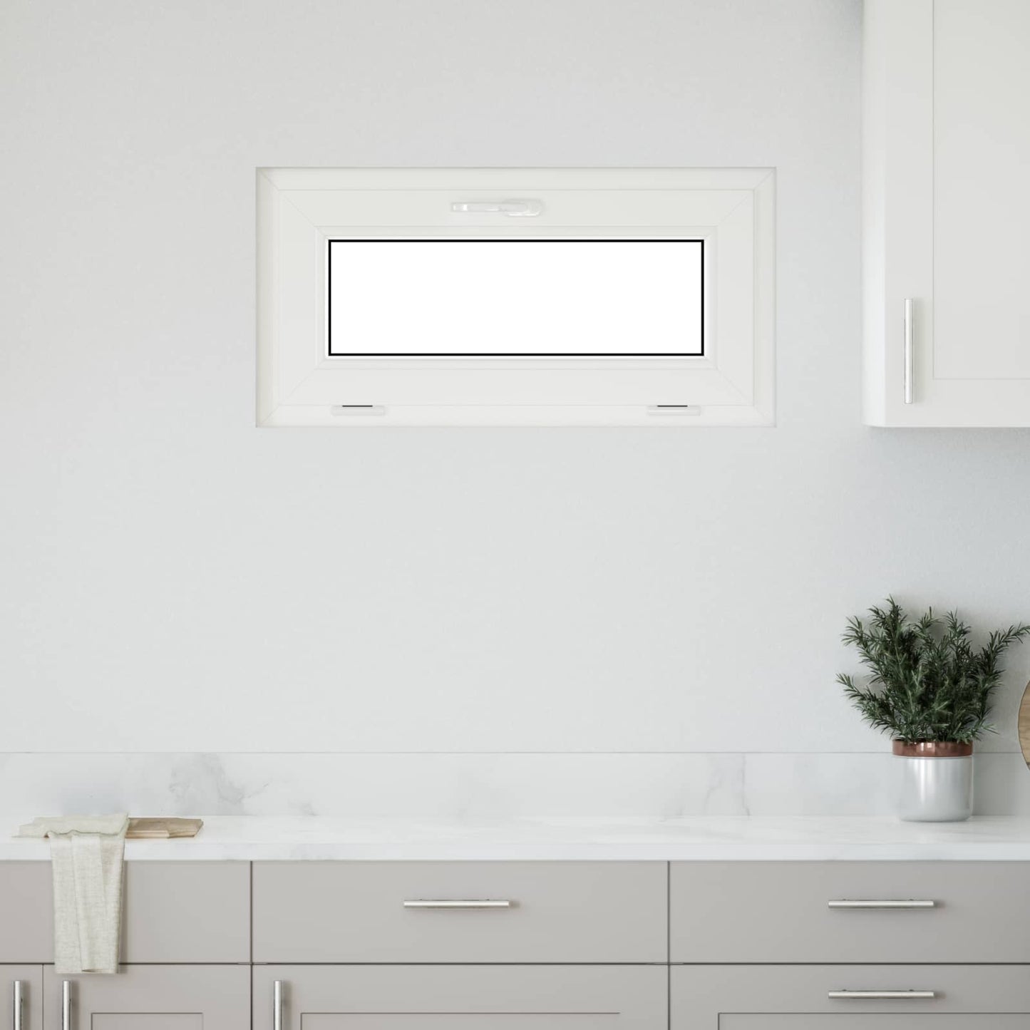 Pinceablak RISOR 80 x 40 cm PVC és átlátszó síküveg