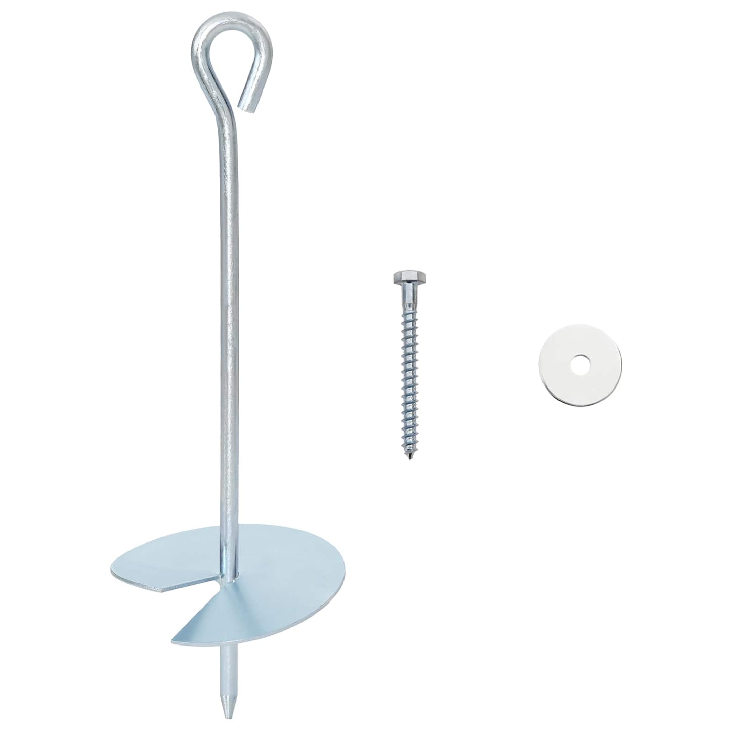 Földi horgony 10 pcs Ezüst Ø10 x 30 cm Galvanizált fém