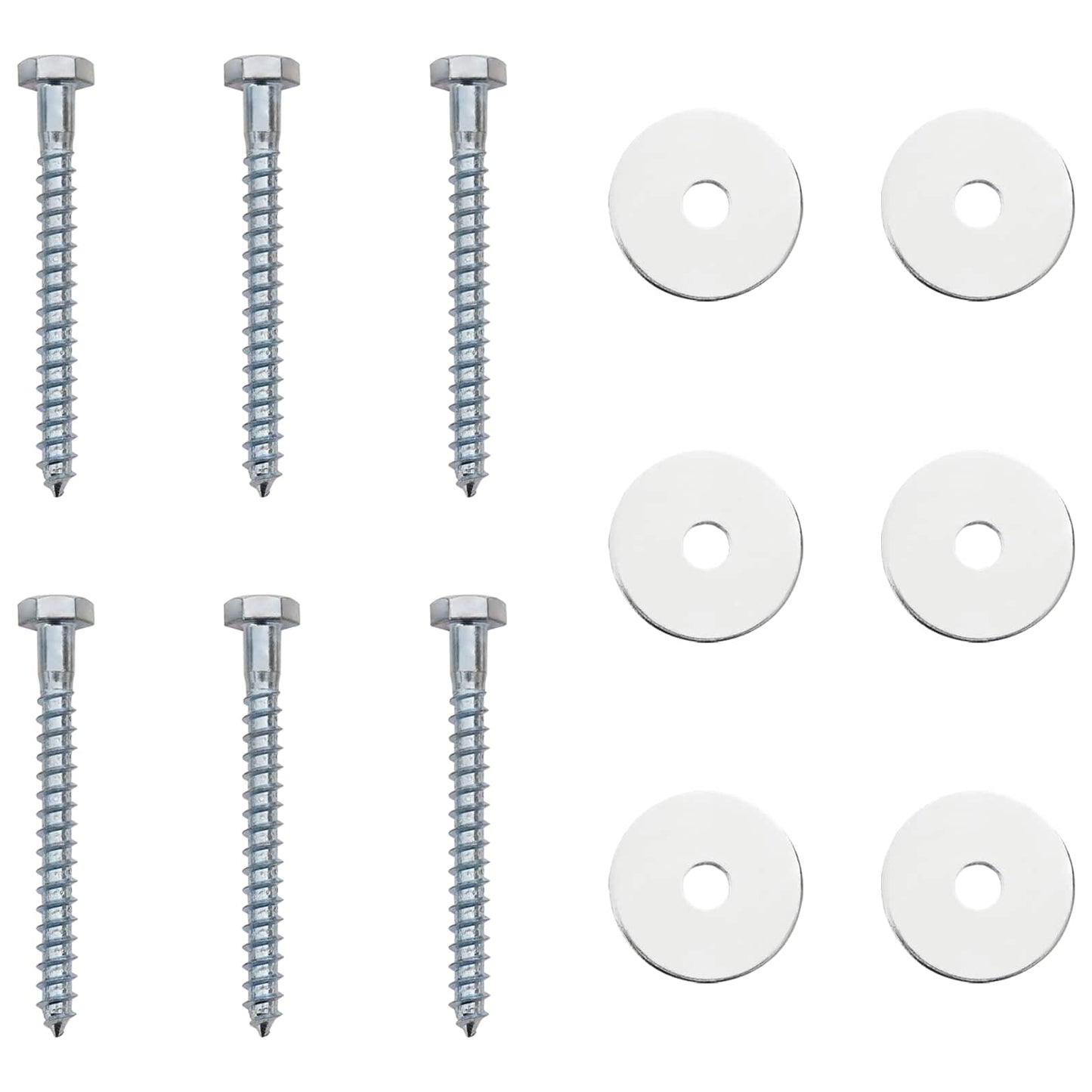 Földi horgony 6 pcs Ezüst Ø10 x 40 cm Galvanizált fém