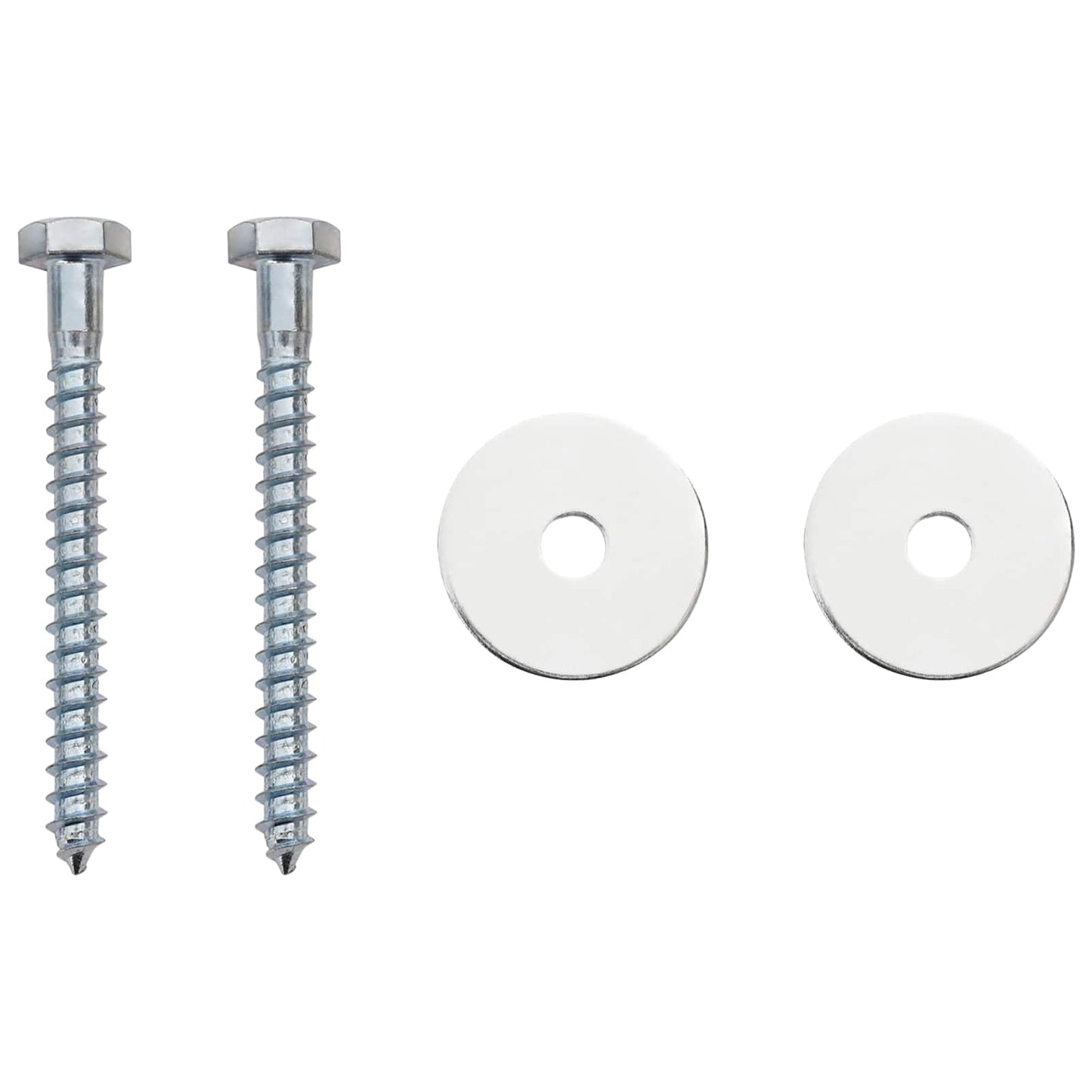 Földi horgony 2 pcs Ezüst Ø10 x 50 cm Galvanizált fém