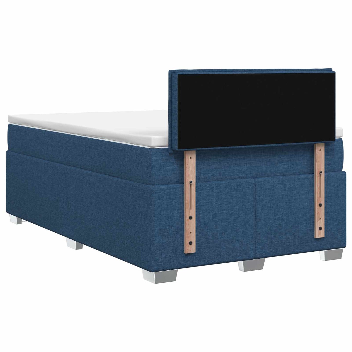 Boxspring ágy matraccal fejtámlával Kék 120 x 200 cm Szövet