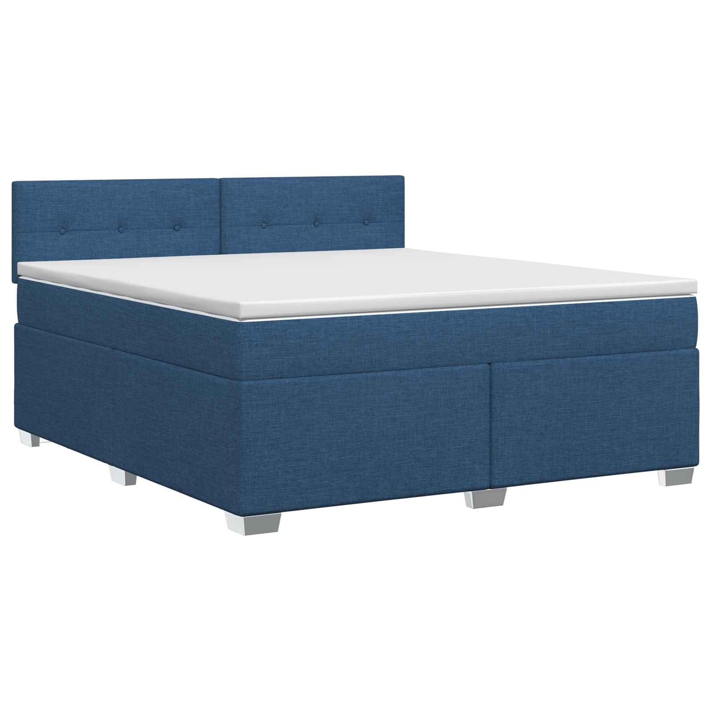 Boxspring ágy matraccal fejtámlával Kék 180 x 200 cm Szövet
