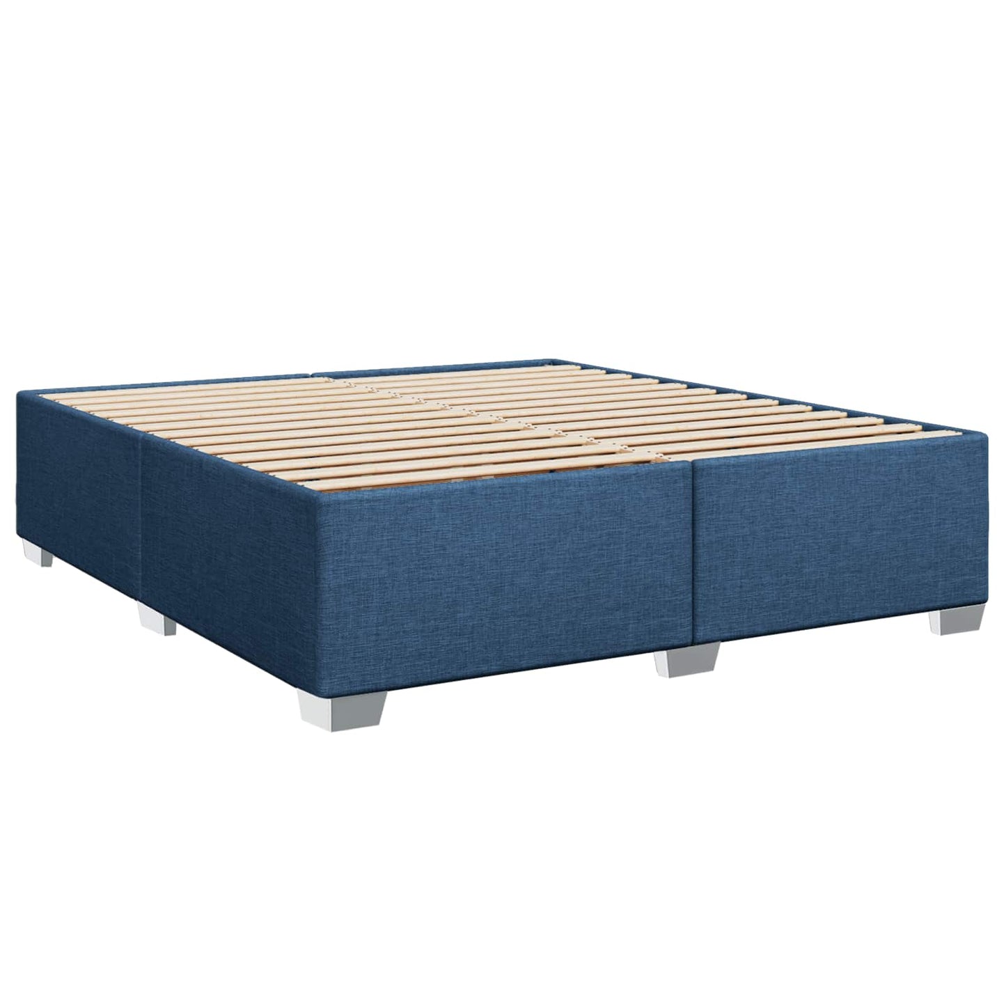 Boxspring ágy matraccal fejtámlával Kék 180 x 200 cm Szövet