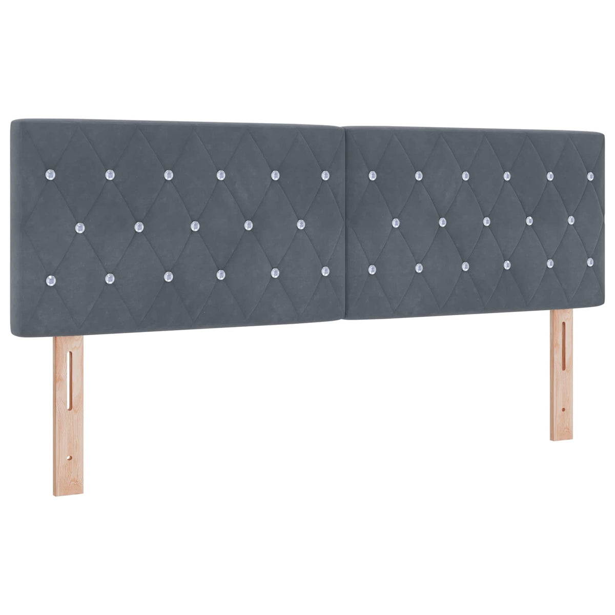Boxspring ágy matraccal Sötétszürke 160 x 200 cm Bársony
