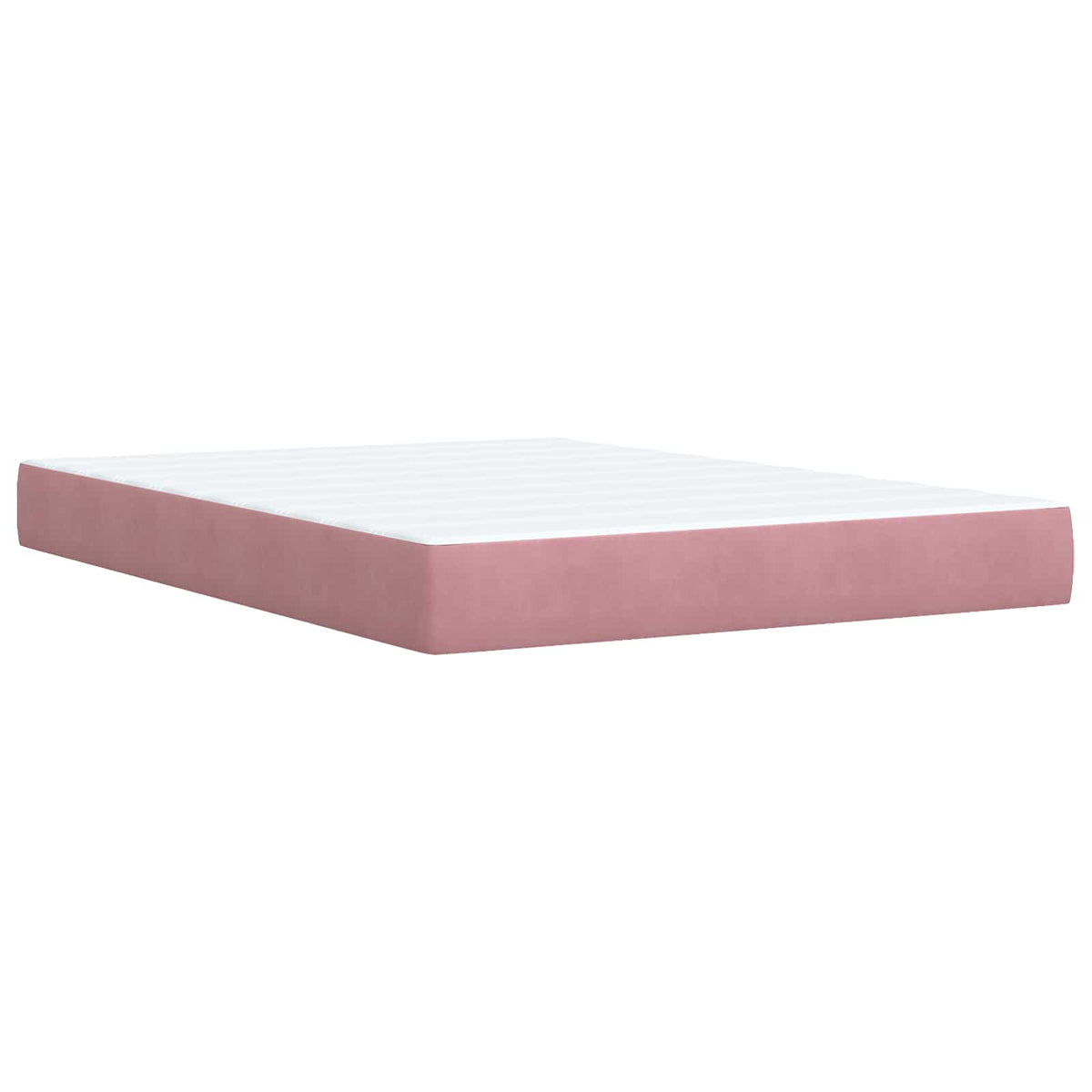 Boxspring ágy matraccal Rózsaszín 160 x 200 cm Bársony
