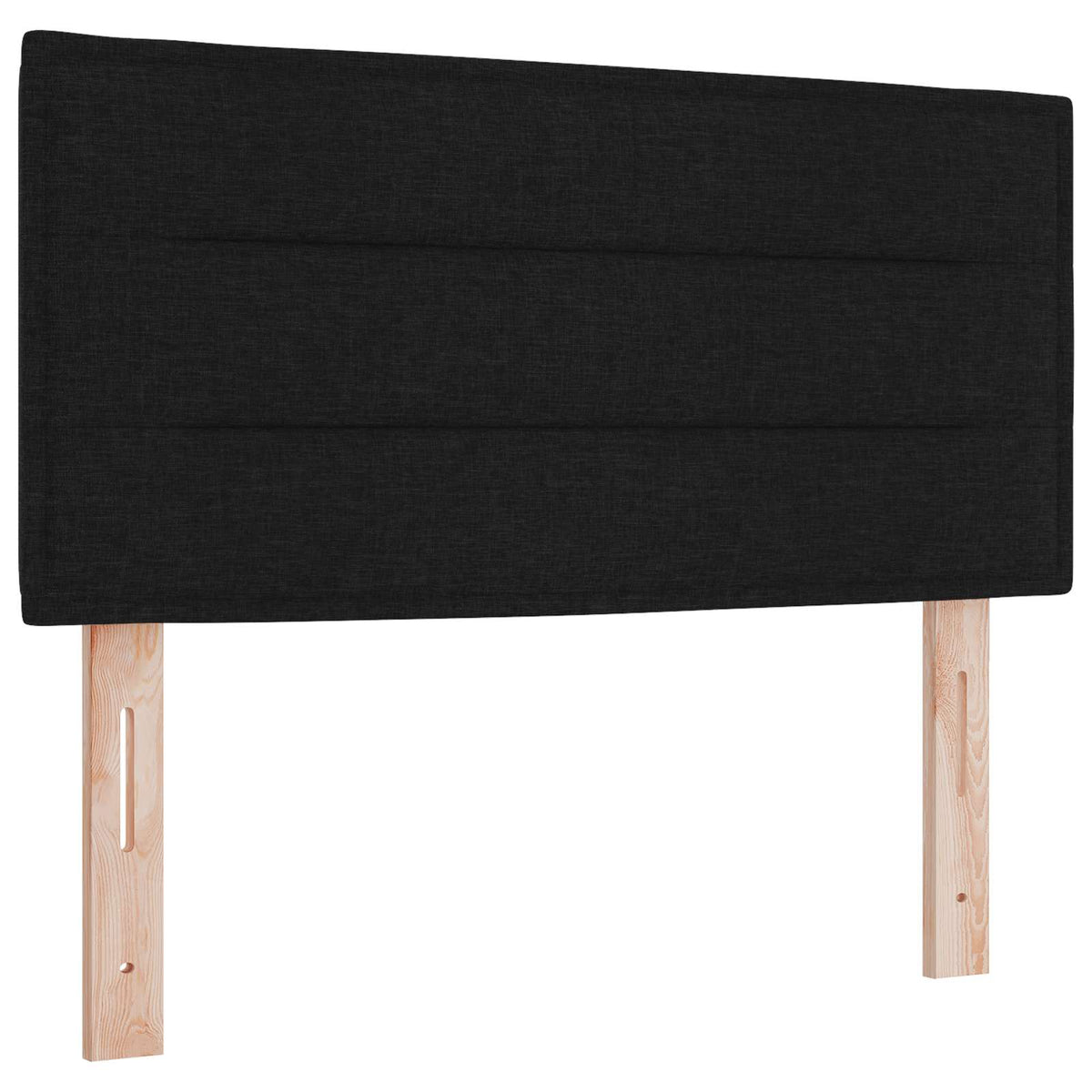 Boxspring ágy matraccal fejtámlával Fekete 120 x 190 cm Szövet