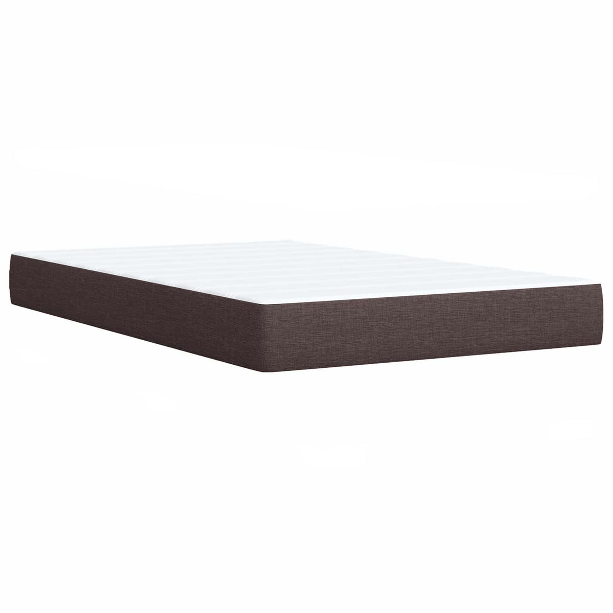 Boxspring ágy matraccal Sötét Barna 120 x 200 cm Szövet