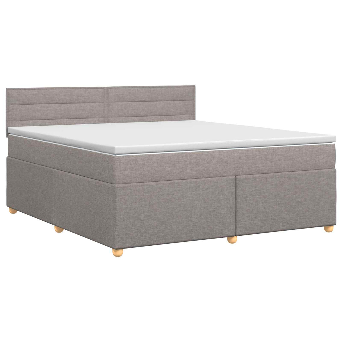 Boxspring ágy matraccal Tópszínű 140 x 200 cm Szövet