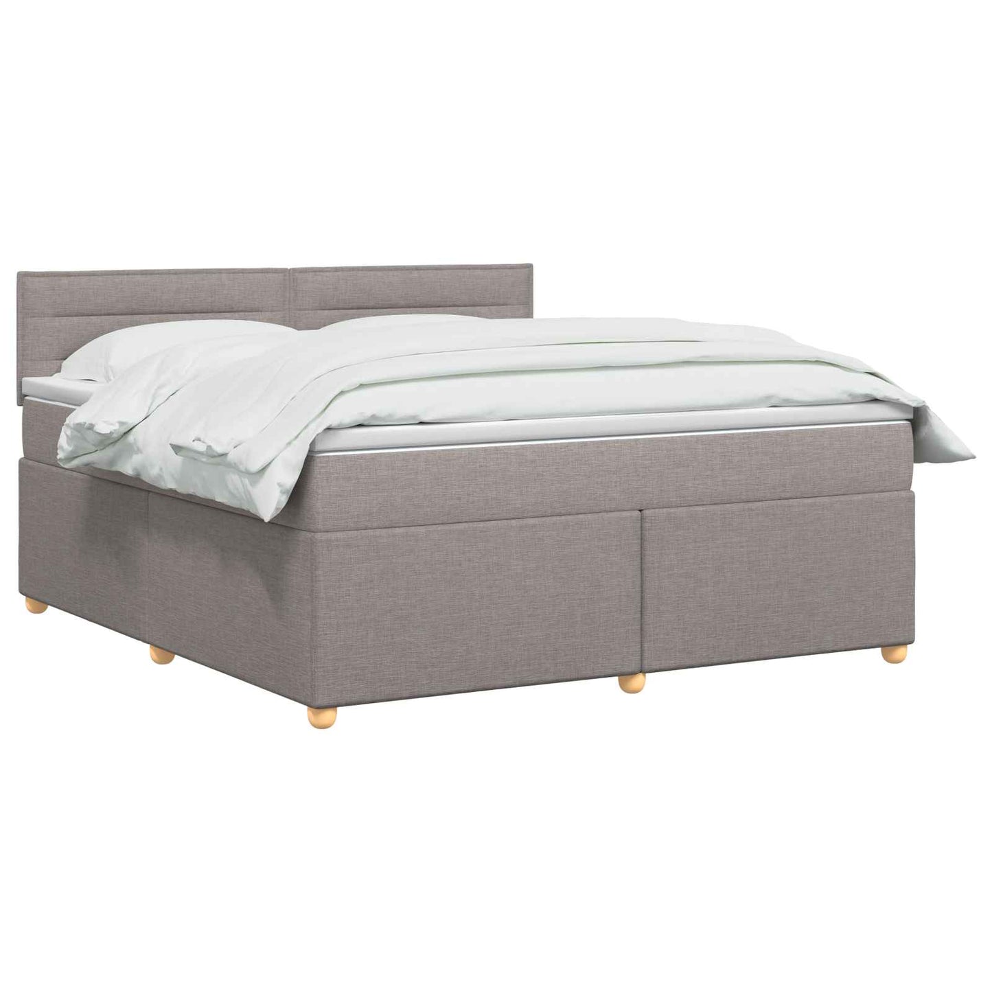 Boxspring ágy matraccal Tópszínű 140 x 200 cm Szövet