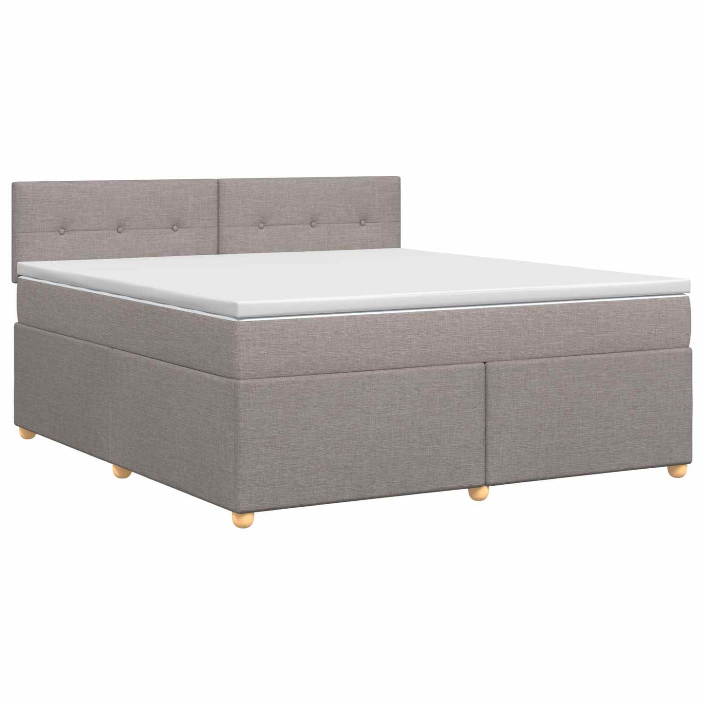 Boxspring ágy matraccal Tópszínű 140 x 200 cm Szövet