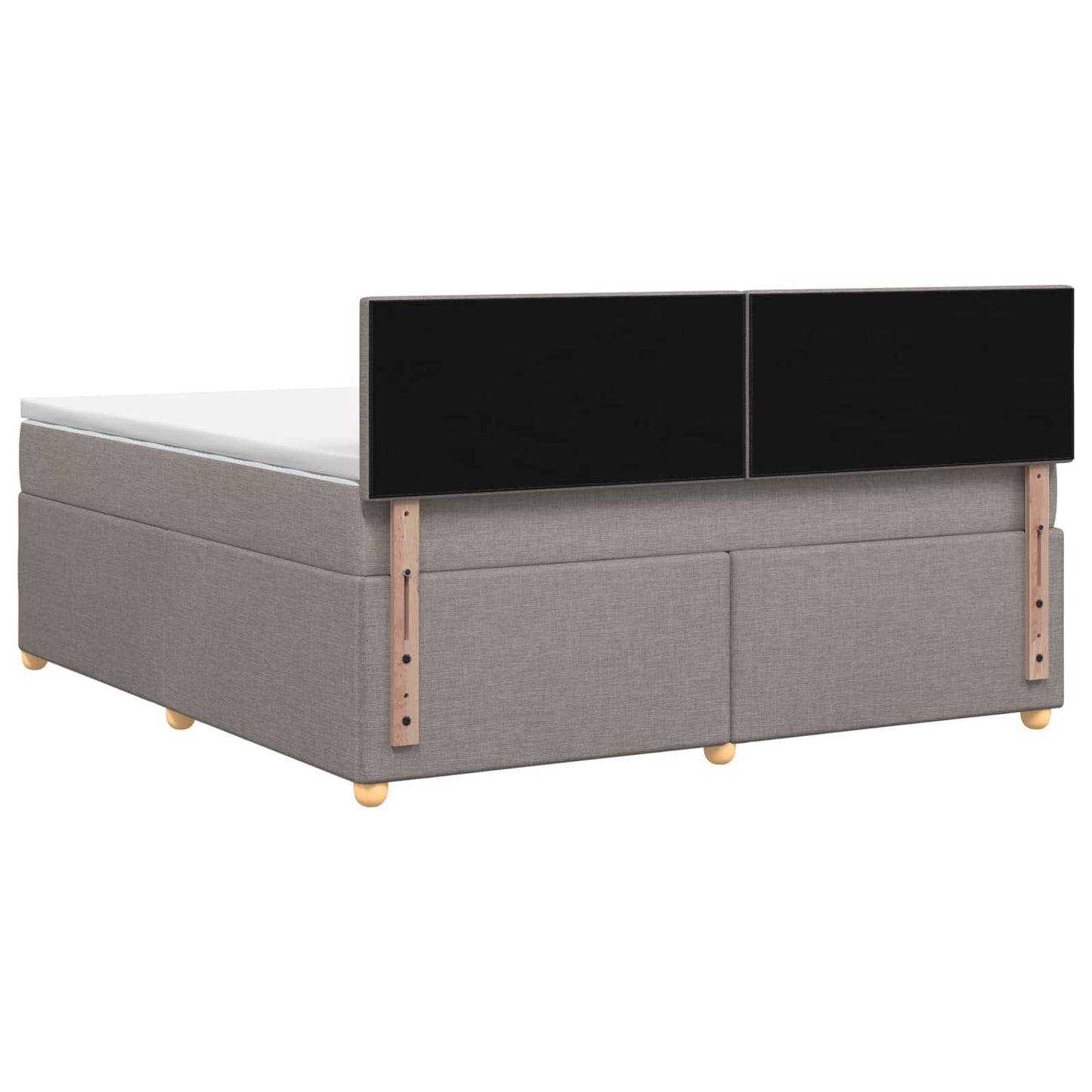 Boxspring ágy matraccal Tópszínű 180 x 200 cm Szövet