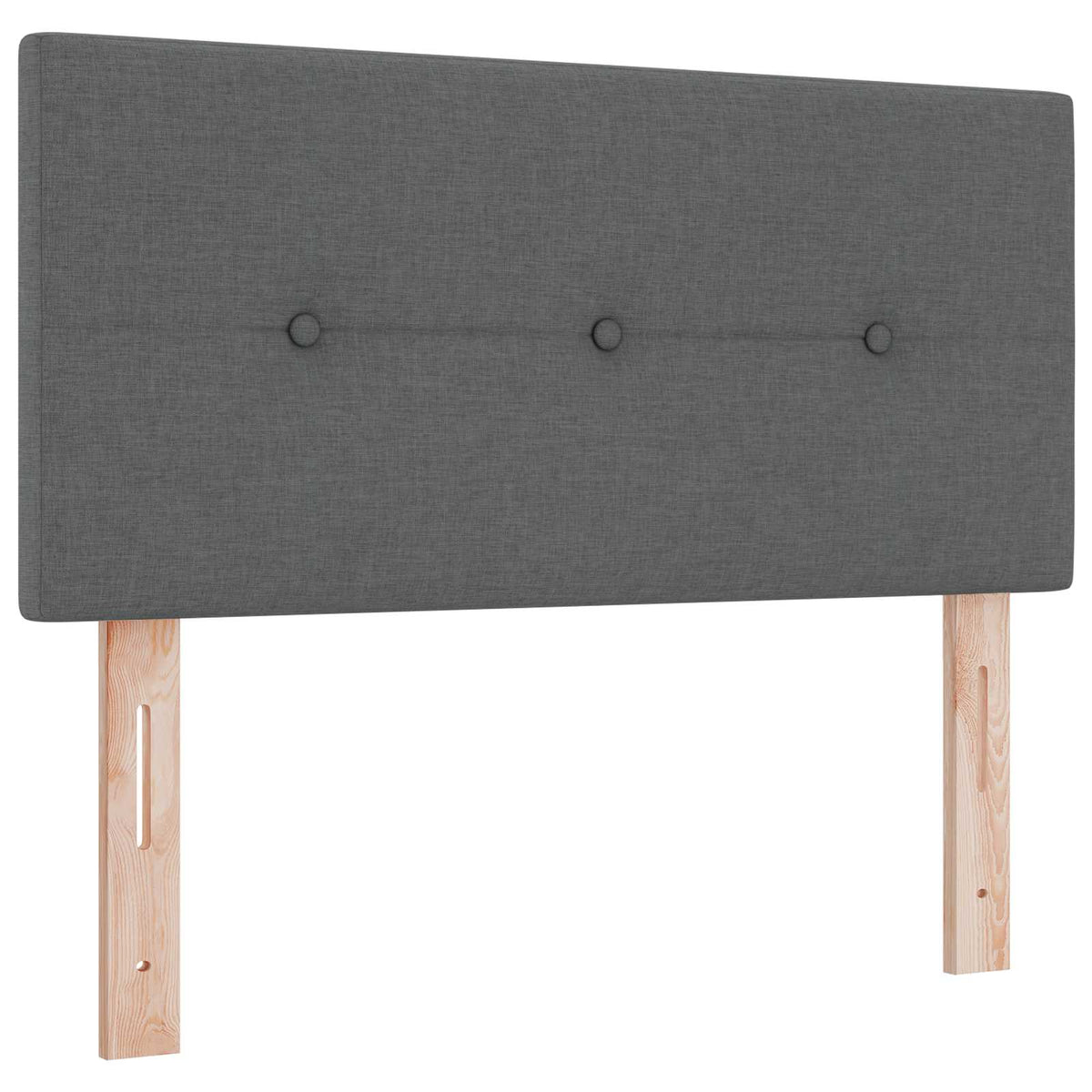Boxspring ágy matraccal Sötétszürke 90 x 190 cm Szövet