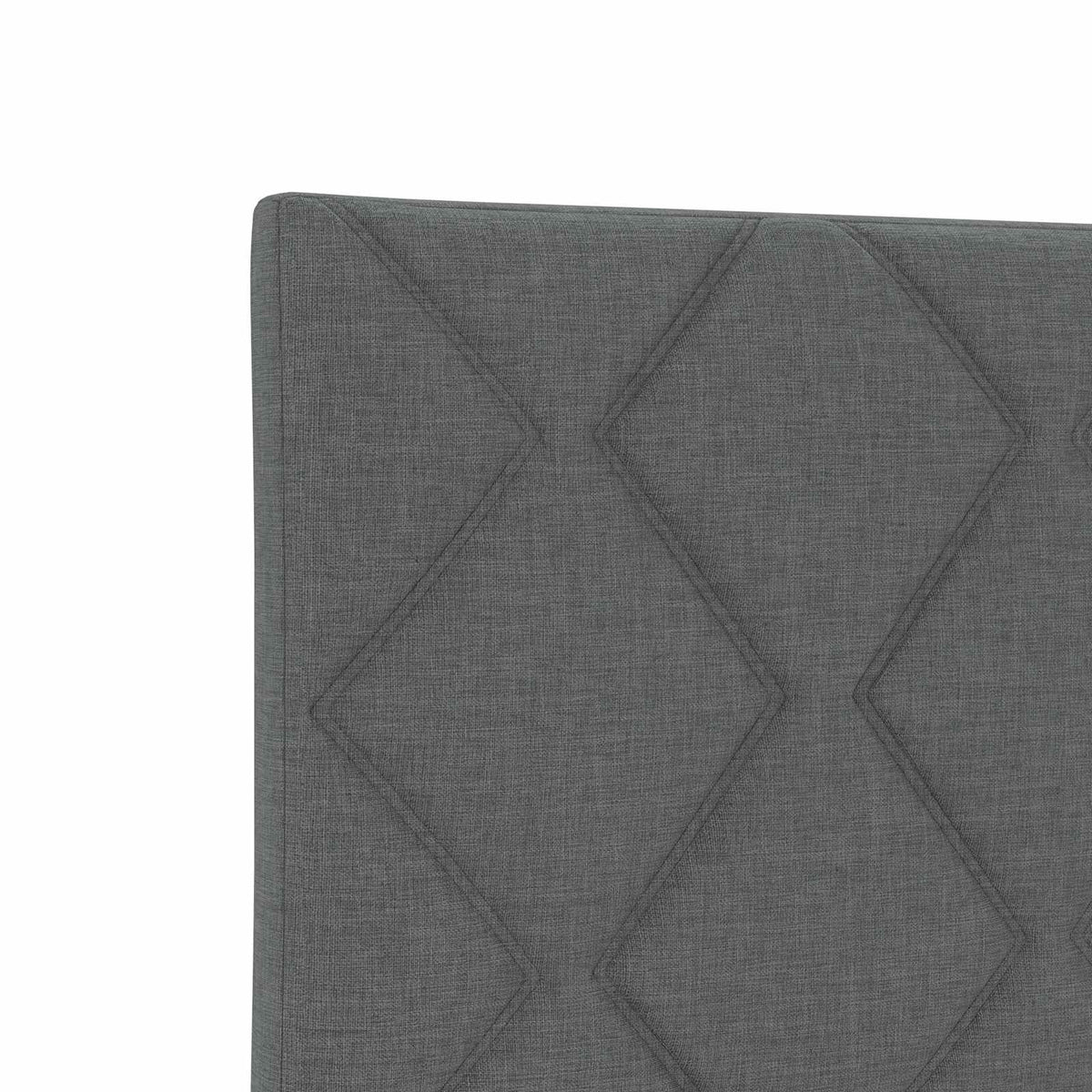 Boxspring ágy matraccal Sötétszürke 120 x 190 cm Szövet