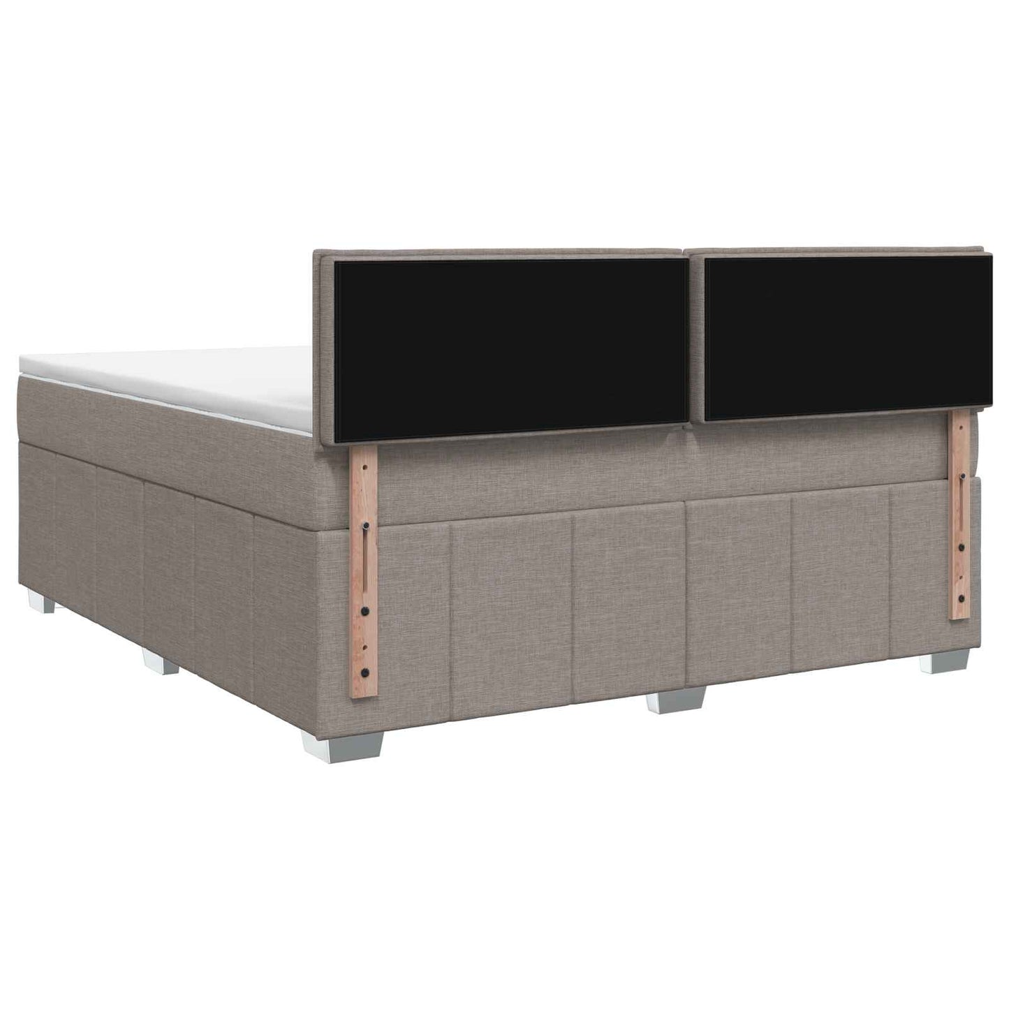Boxspring ágy matraccal Tópszínű 140 x 190 cm Szövet