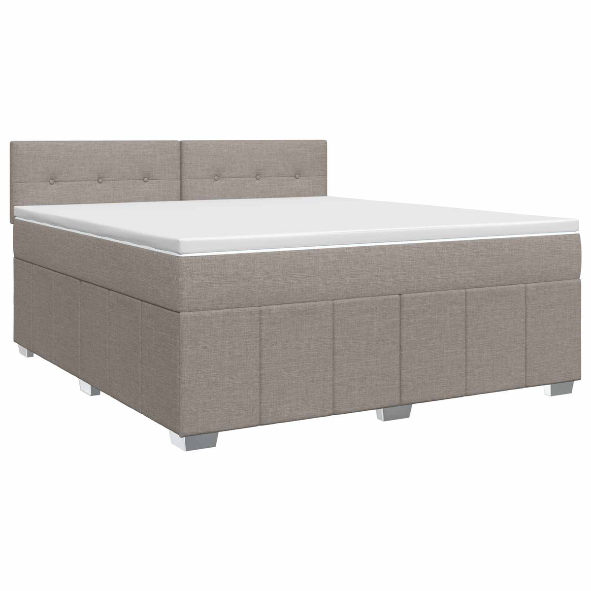 Boxspring ágy matraccal Tópszínű 140 x 190 cm Szövet